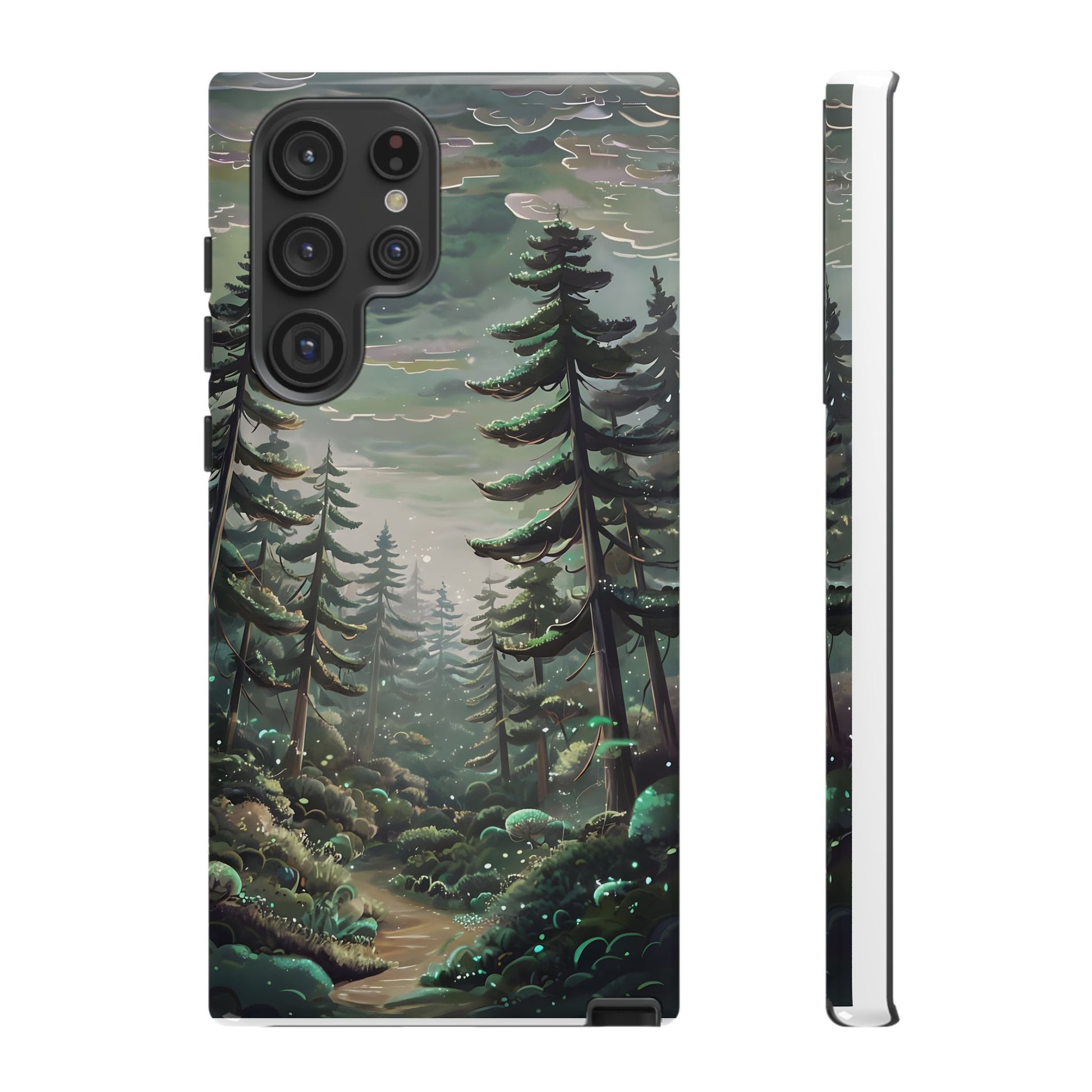Phone Case, Whimsical Anime Forest Illustration Brimming With Enchantment, Tough Protective Cover, Unique Gift, Trendy