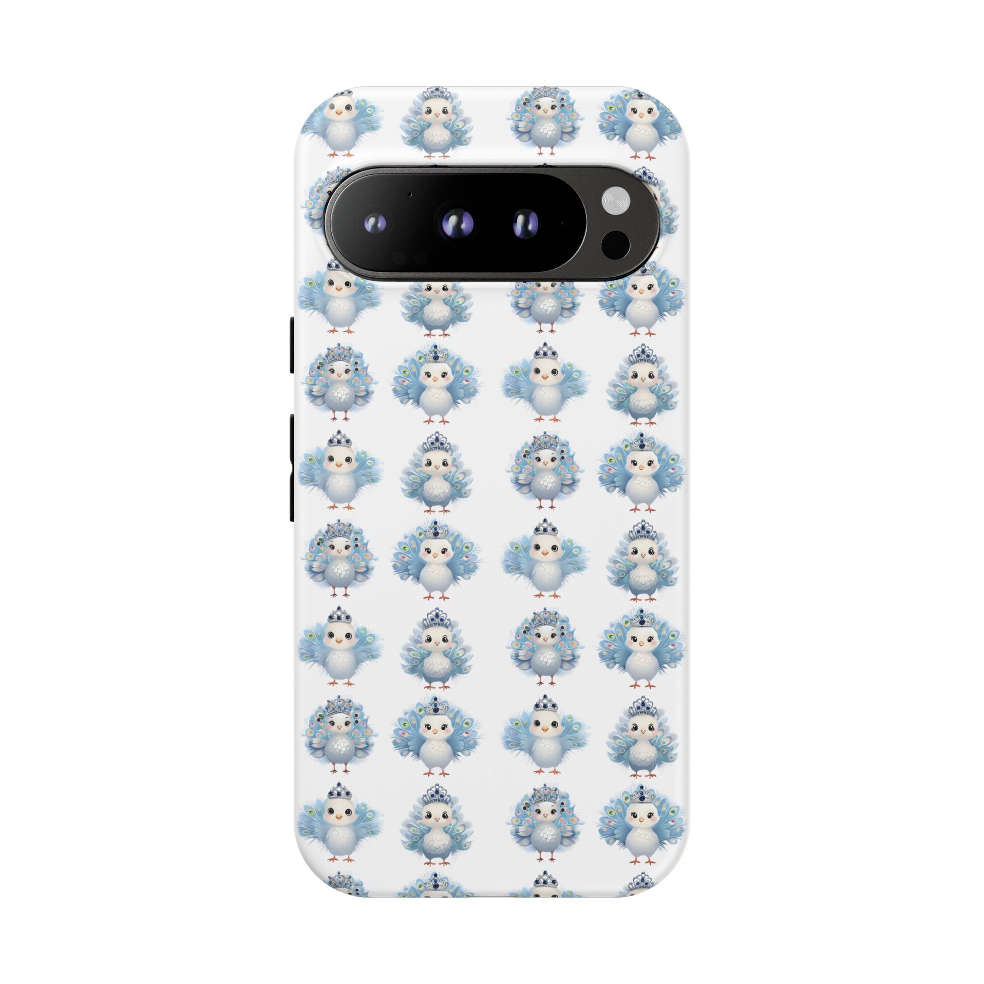 Tough Cases, Peacock Phone Covers, Animal Lover Gift, Cute Bird Accessories, Tiara Design, Protective Shell