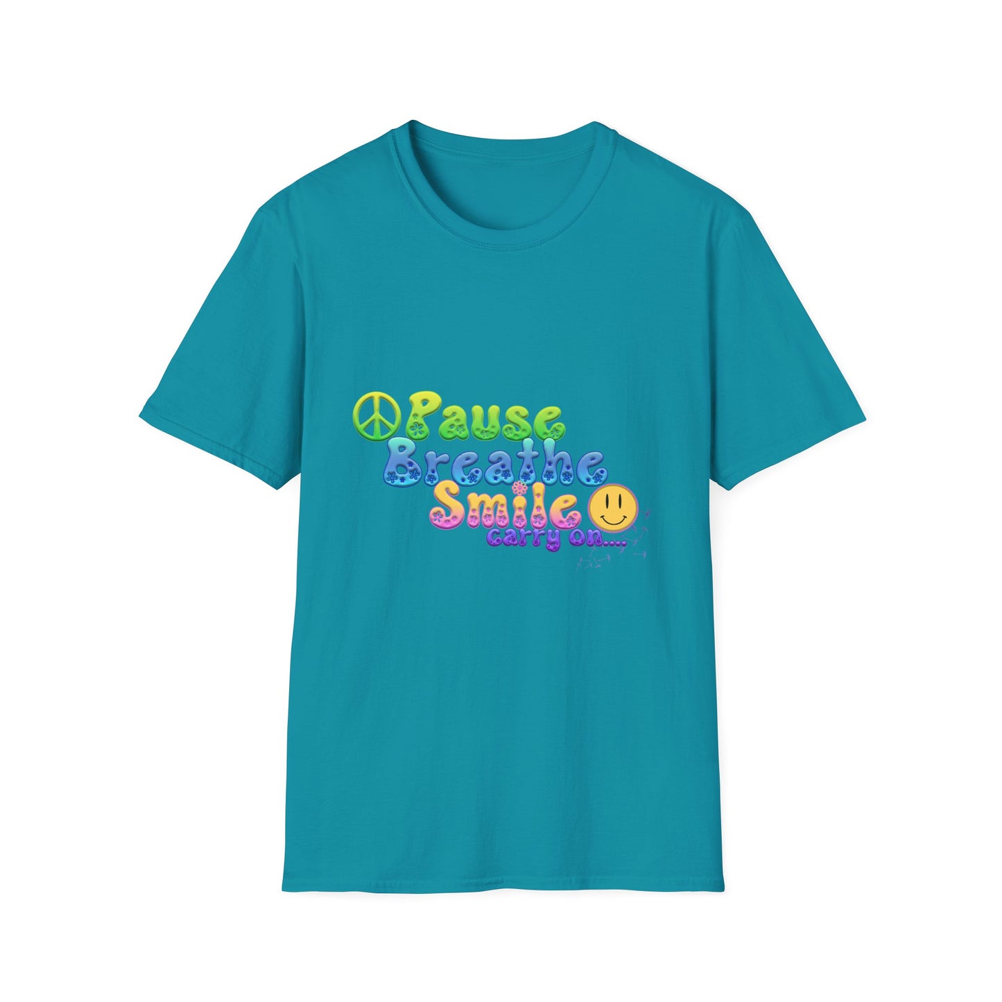 Meditation Reminder Tee, Mindfulness Shirt, Relaxation Tshirt, Yoga Top, Self Care Apparel, Inspirational Quote Clothing