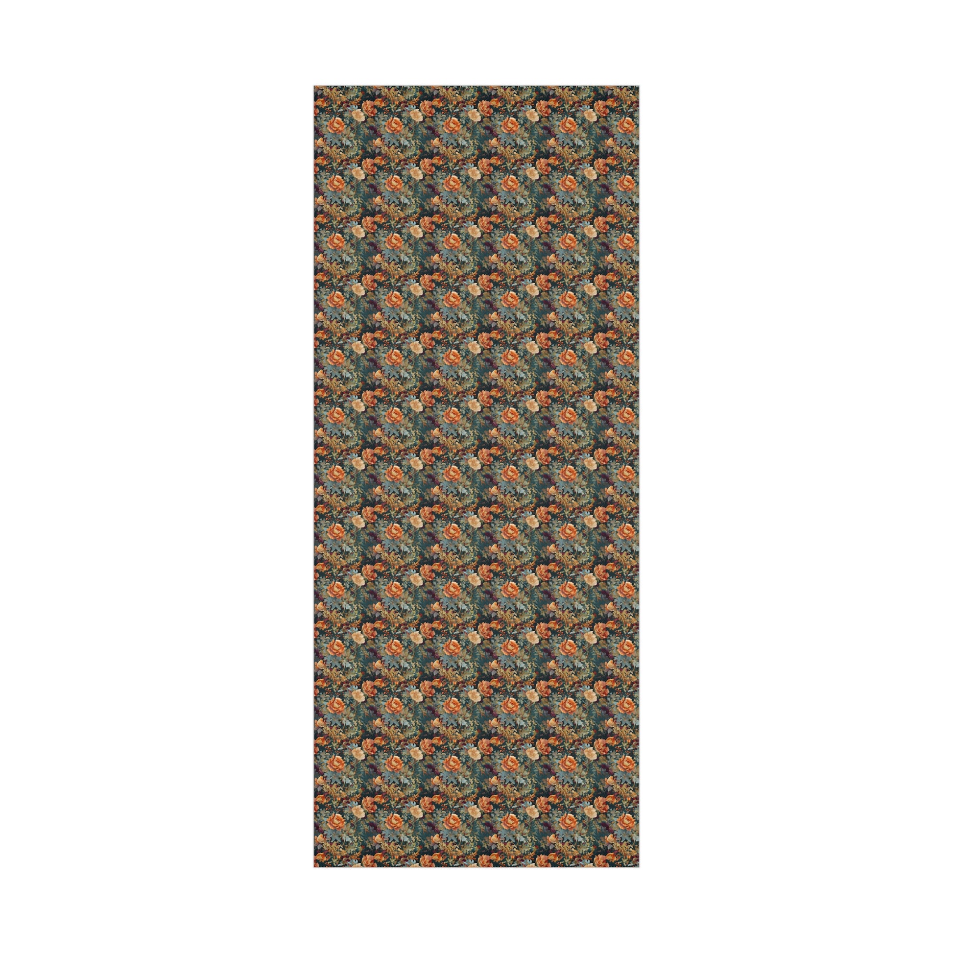 Gift Wrap Papers, Art Nouveau Floral Pattern, Autumn Hues, Wrapping Paper Roll, Holiday Gift Wrap, Eco-Friendly Gift Wrap