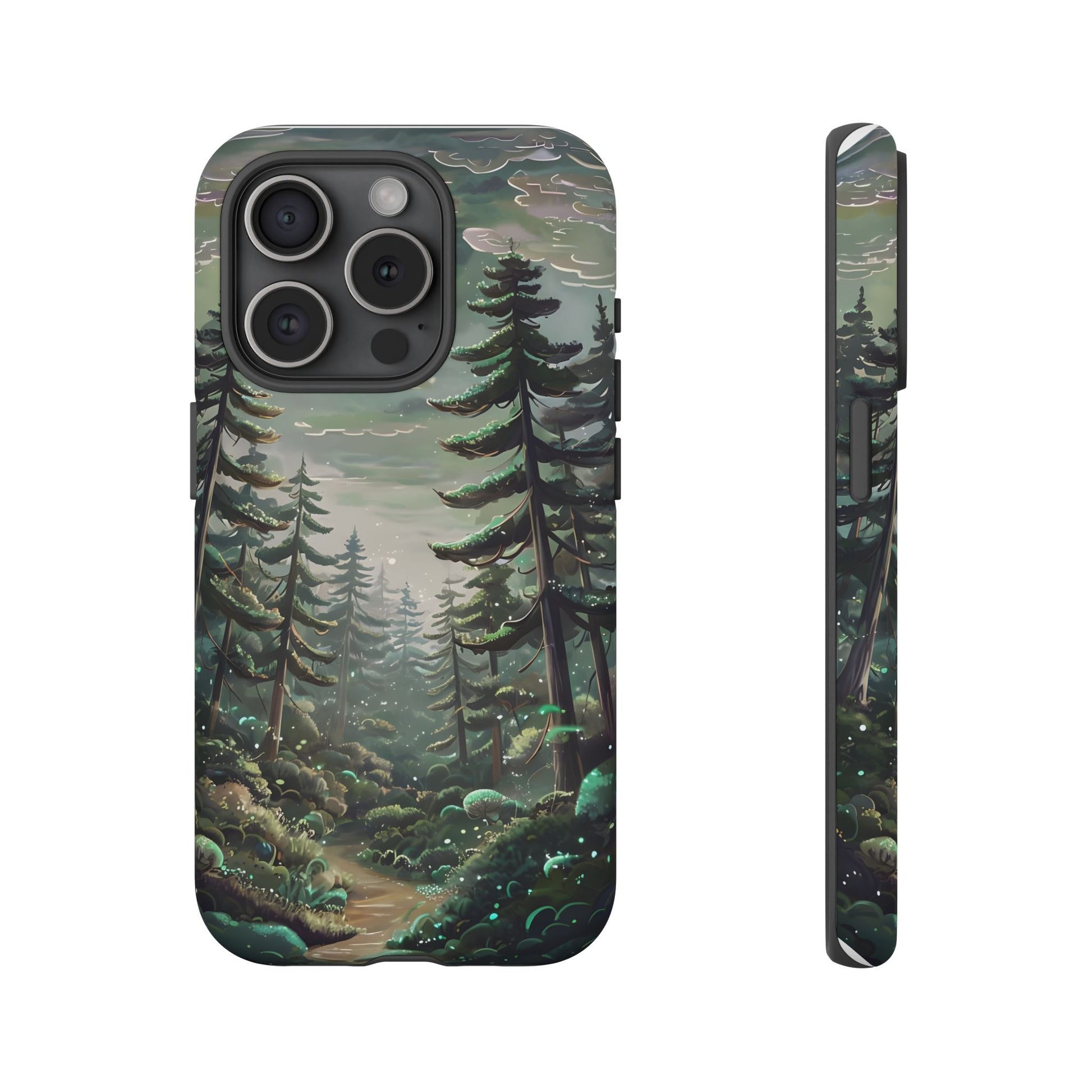 Phone Case, Whimsical Anime Forest Illustration Brimming With Enchantment, Tough Protective Cover, Unique Gift, Trendy
