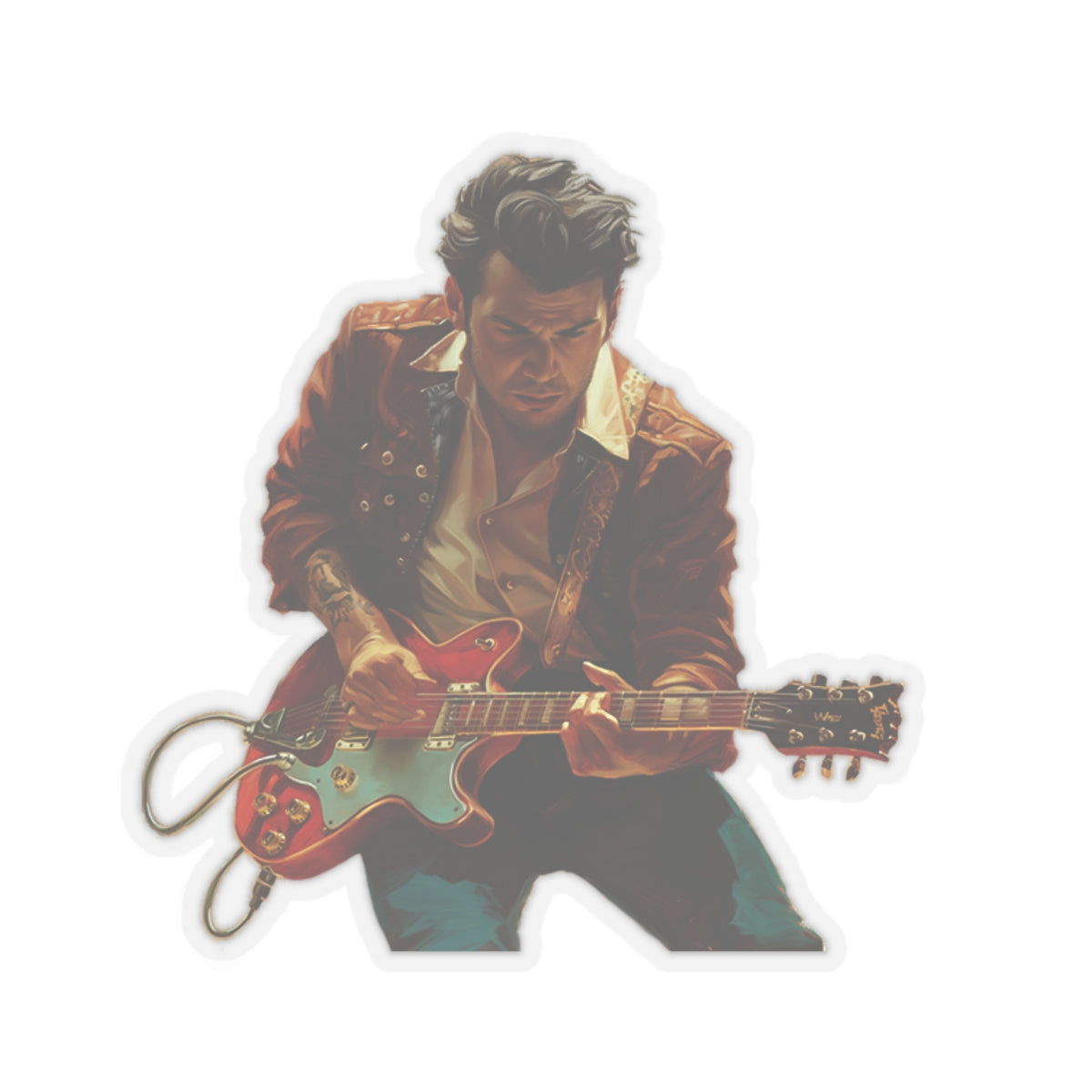 Rockabilly Rascal Kiss-Cut Sticker