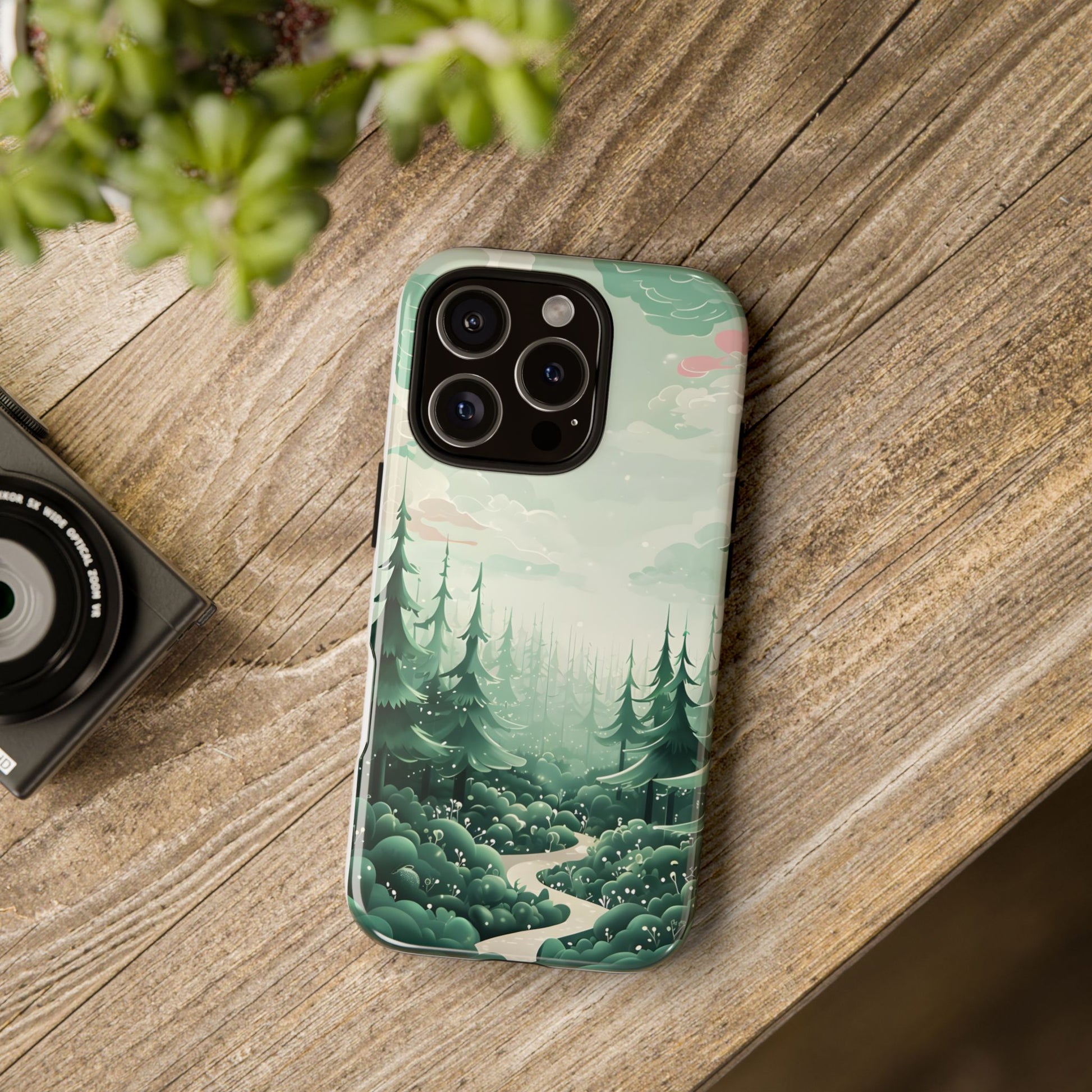 Phone Case, Tough Cover, Whimsical Enchanted Forest, Protective Phone Accessories, Forest Theme Phone Skin