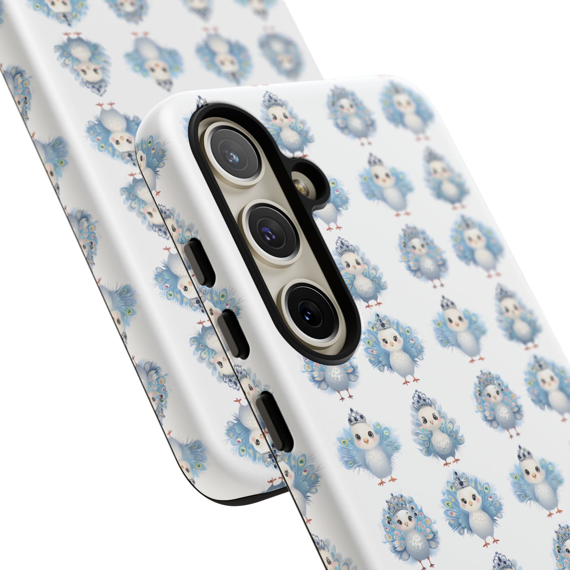 Tough Cases, Peacock Phone Covers, Animal Lover Gift, Cute Bird Accessories, Tiara Design, Protective Shell