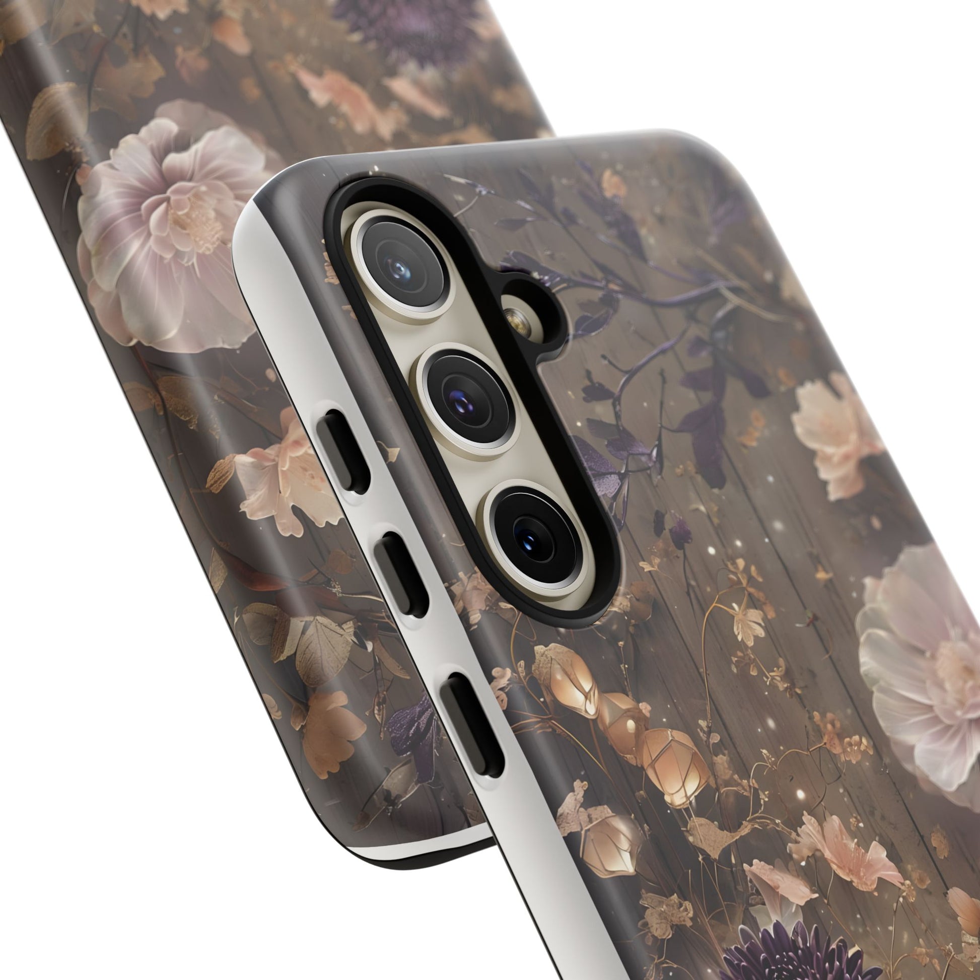 Tough Cases, Enchanting Floral Pattern - Floral Phone Case, Protective Phone Cover, Botanical Design, Flower Print, Tough Shell for Device