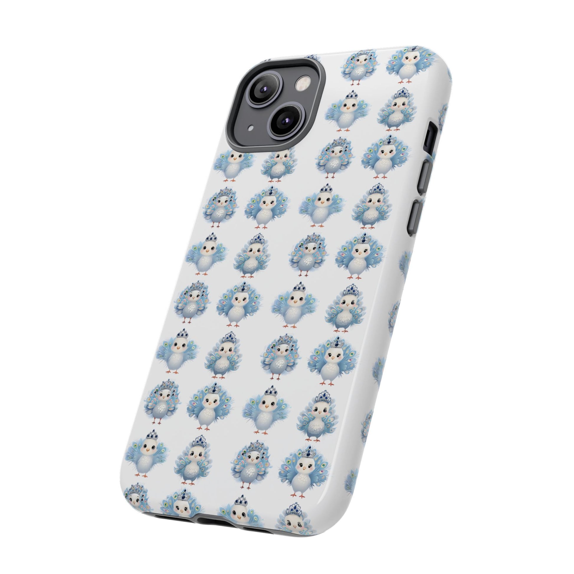 Tough Cases, Peacock Phone Covers, Animal Lover Gift, Cute Bird Accessories, Tiara Design, Protective Shell