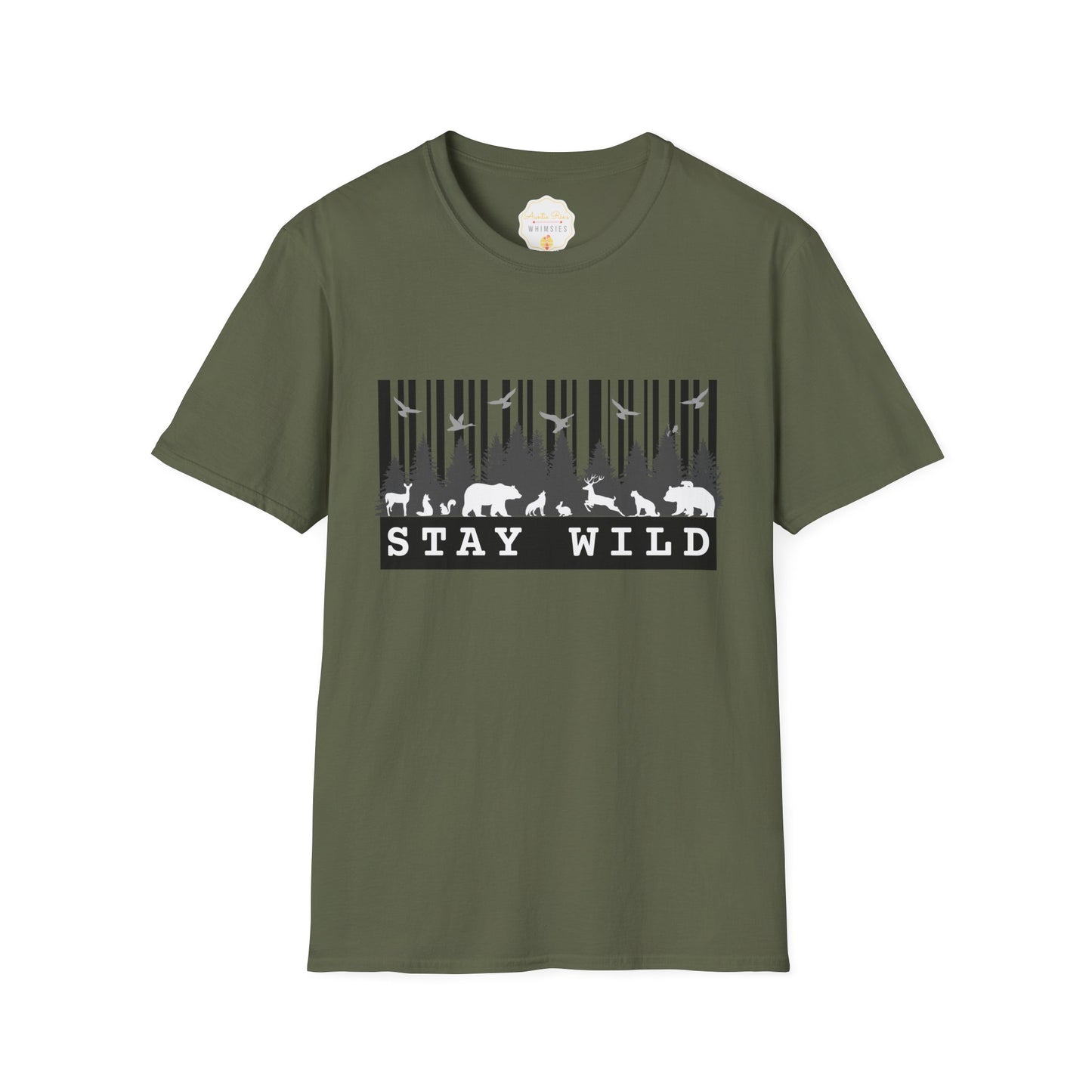 Nature-Tech Unisex T-Shirt - Minimalist Digital Artwork Design