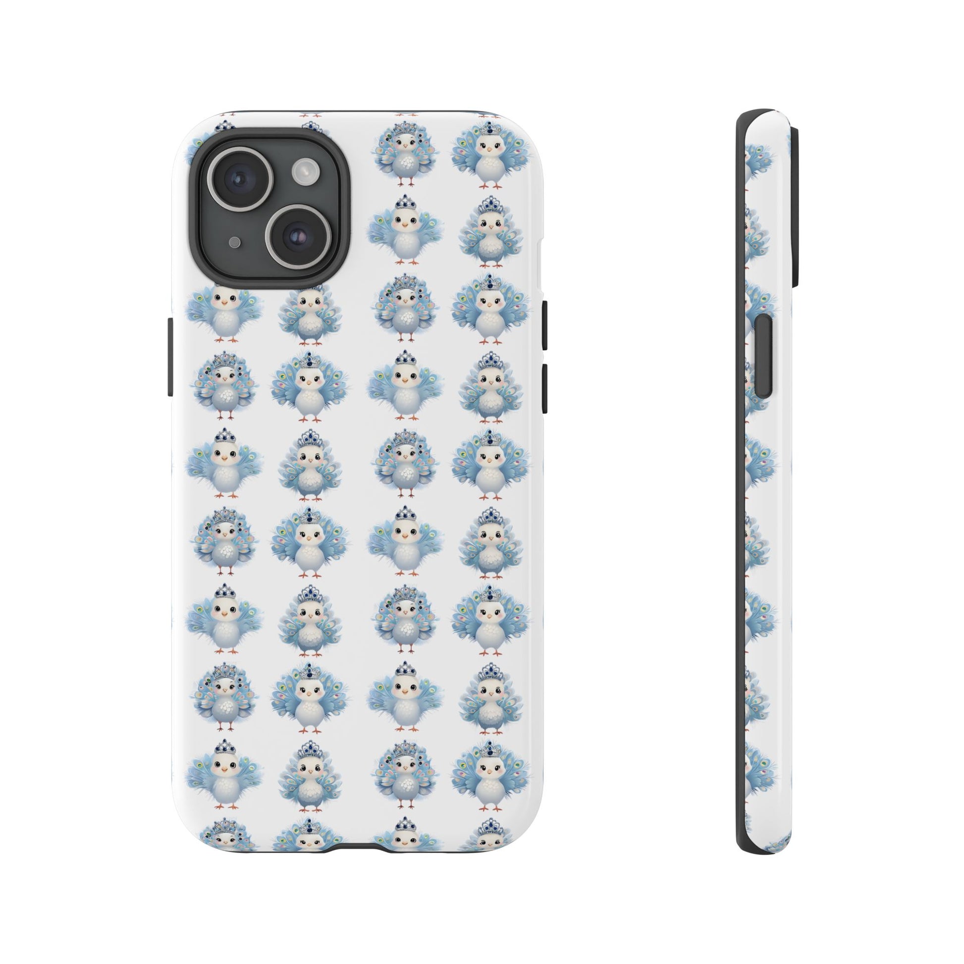 Tough Cases, Peacock Phone Covers, Animal Lover Gift, Cute Bird Accessories, Tiara Design, Protective Shell