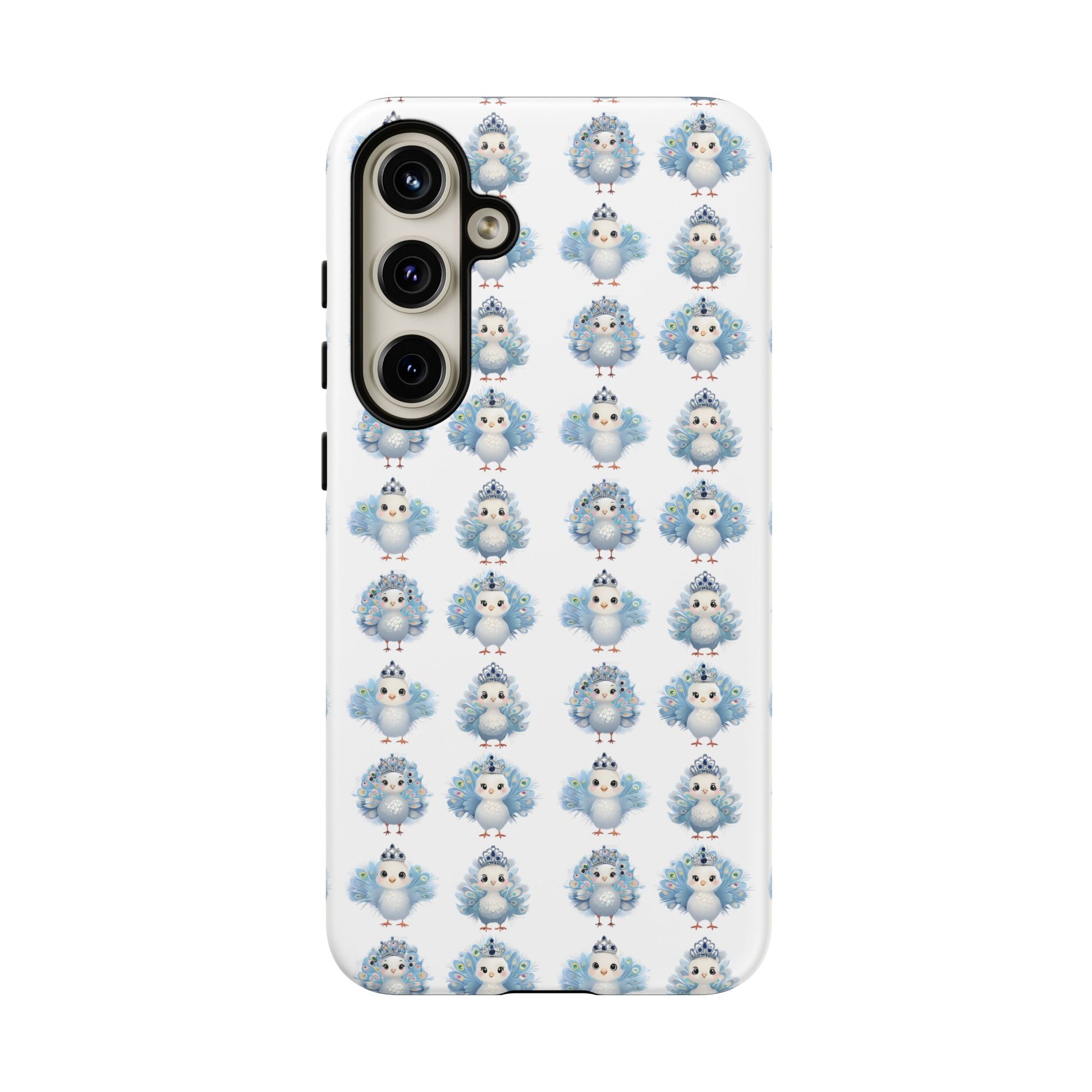 Tough Cases, Peacock Phone Covers, Animal Lover Gift, Cute Bird Accessories, Tiara Design, Protective Shell