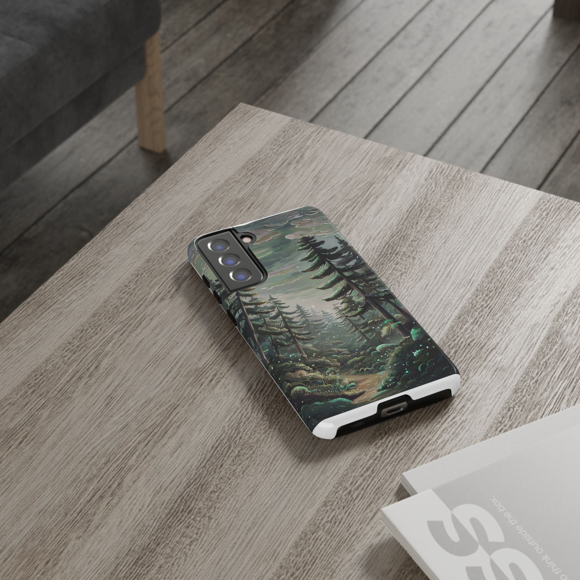 Phone Case, Whimsical Anime Forest Illustration Brimming With Enchantment, Tough Protective Cover, Unique Gift, Trendy