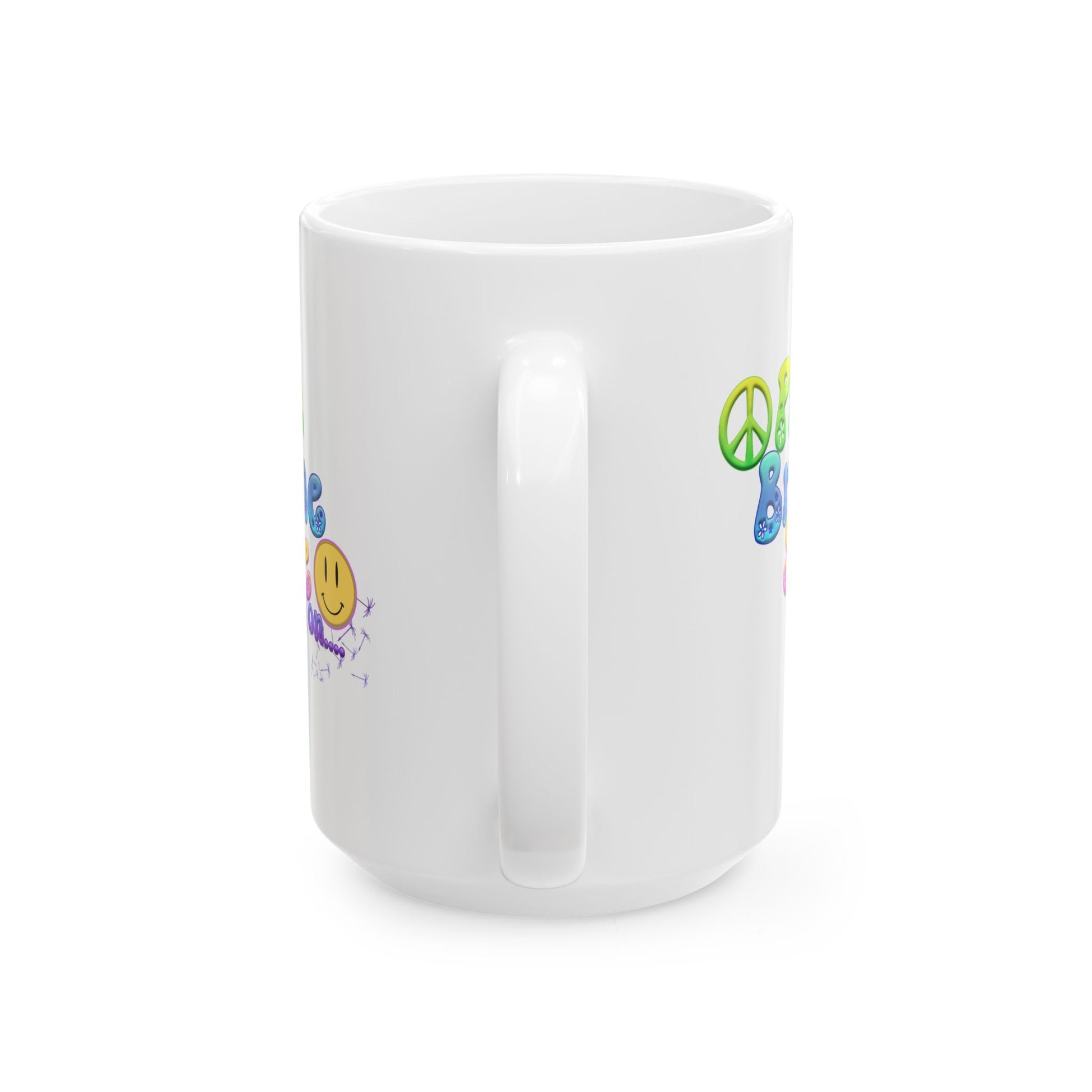 Motivational Ceramic Mug - "Pause Breathe Smile Carry On" Inspirational Gift, Home Office Decor, Self-Care Reminder