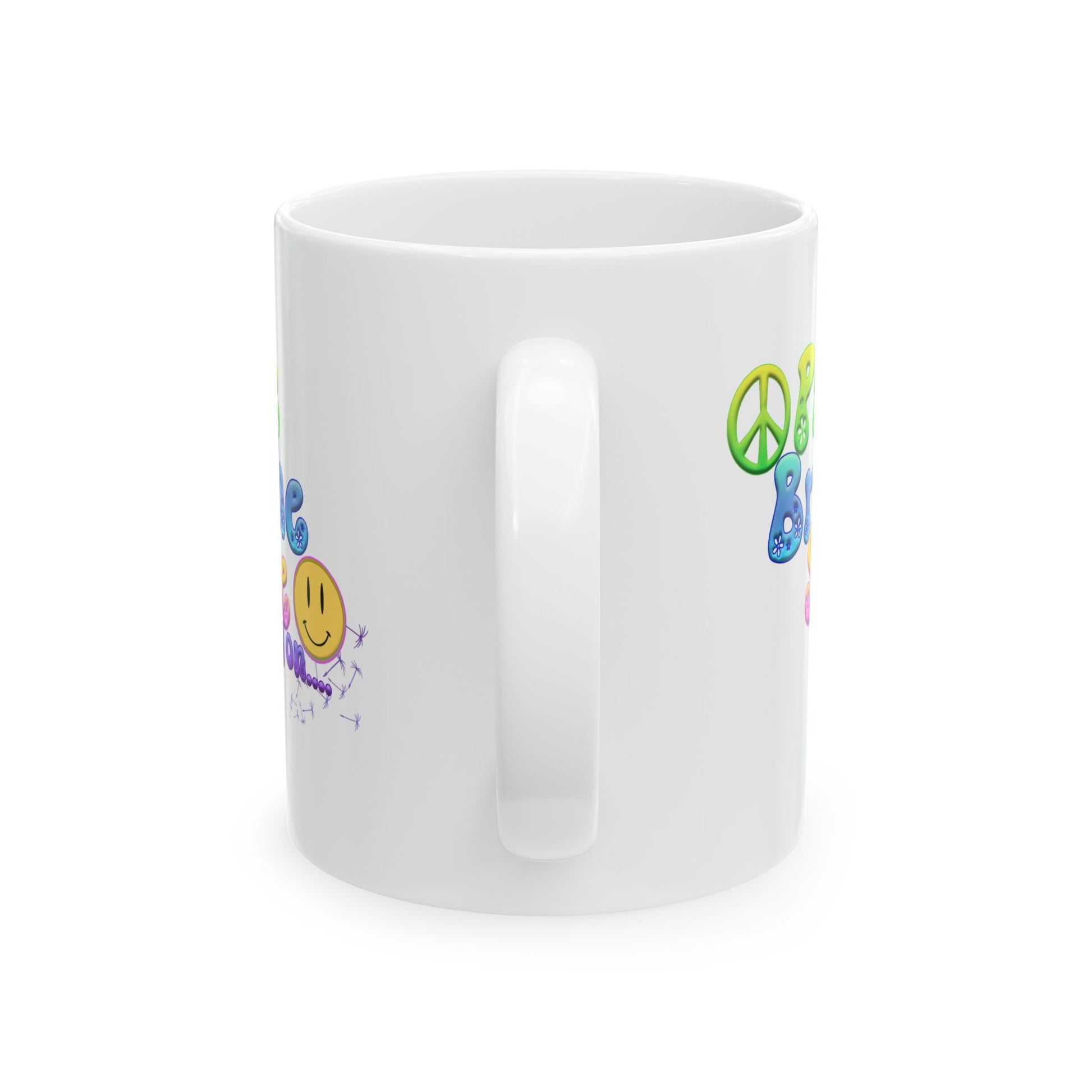 Motivational Ceramic Mug - "Pause Breathe Smile Carry On" Inspirational Gift, Home Office Decor, Self-Care Reminder