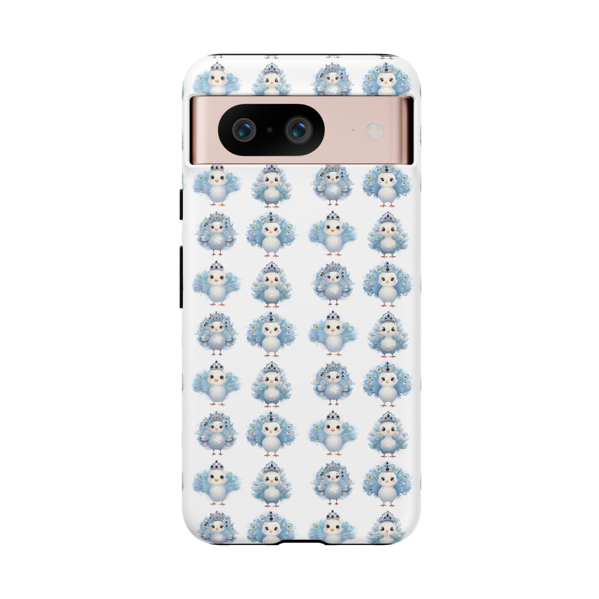 Tough Cases, Peacock Phone Covers, Animal Lover Gift, Cute Bird Accessories, Tiara Design, Protective Shell