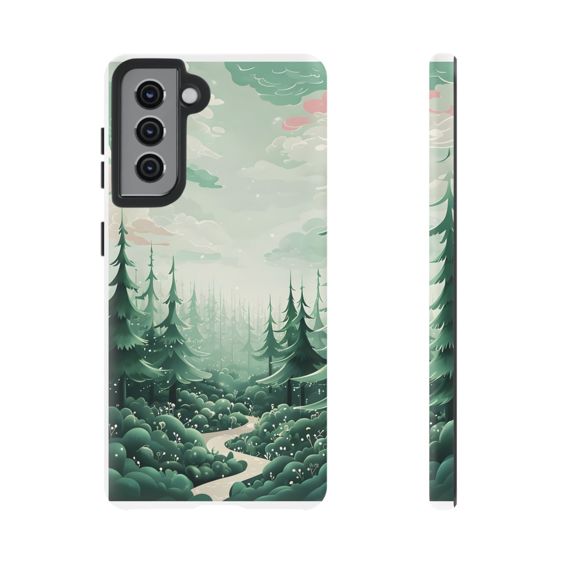 Phone Case, Tough Cover, Whimsical Enchanted Forest, Protective Phone Accessories, Forest Theme Phone Skin