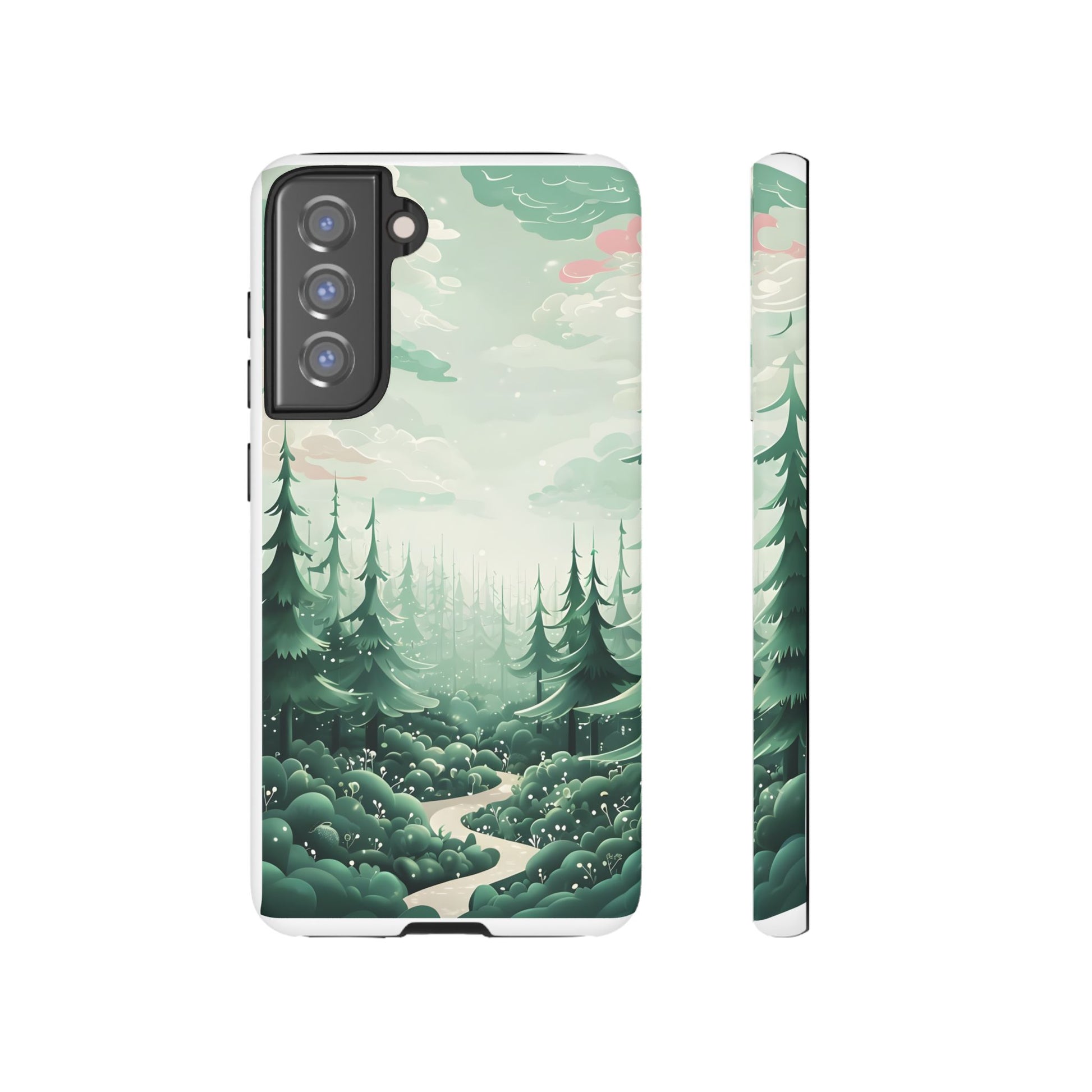 Phone Case, Tough Cover, Whimsical Enchanted Forest, Protective Phone Accessories, Forest Theme Phone Skin