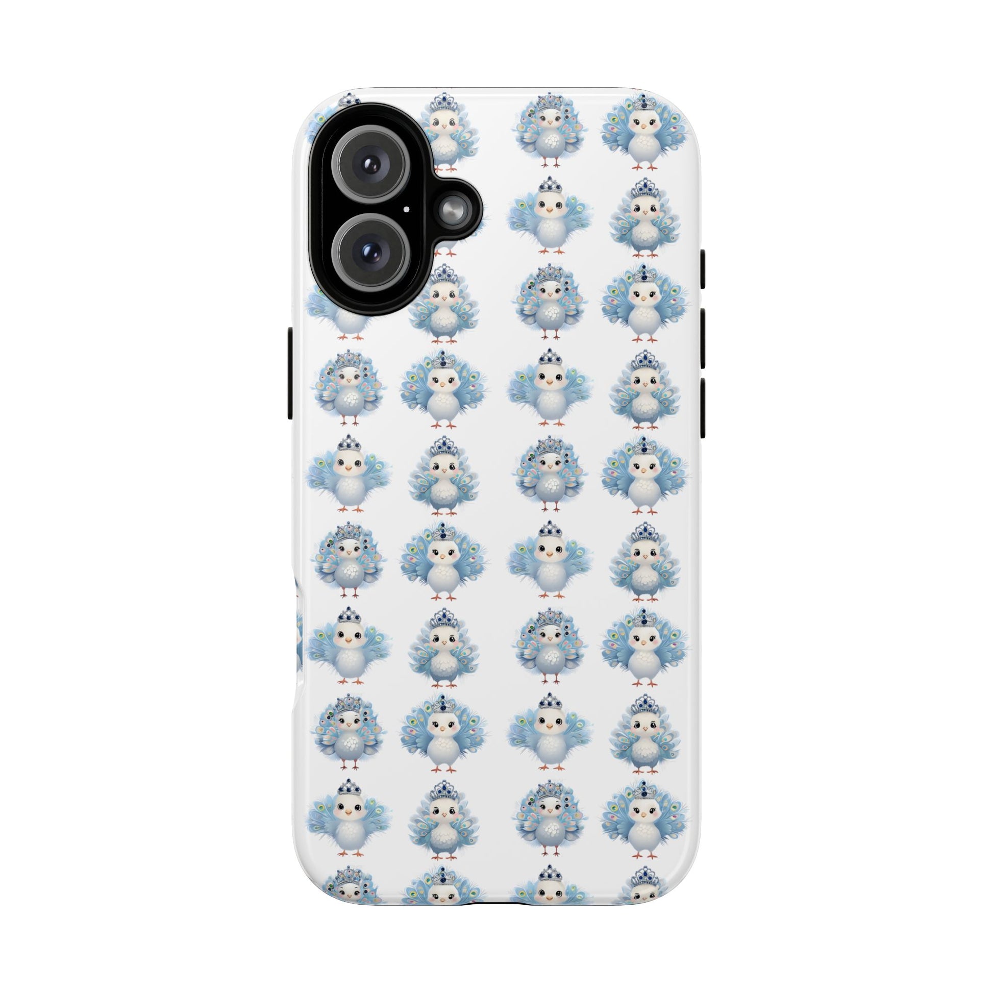 Tough Cases, Peacock Phone Covers, Animal Lover Gift, Cute Bird Accessories, Tiara Design, Protective Shell