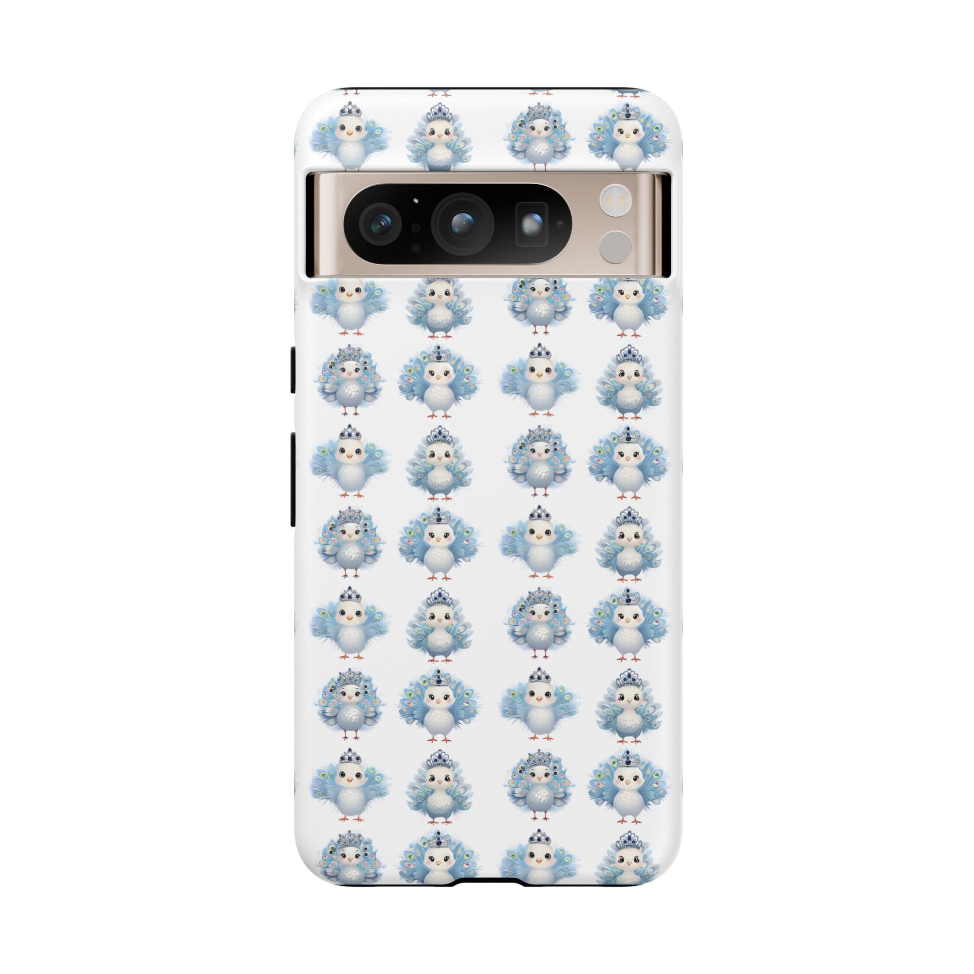 Tough Cases, Peacock Phone Covers, Animal Lover Gift, Cute Bird Accessories, Tiara Design, Protective Shell