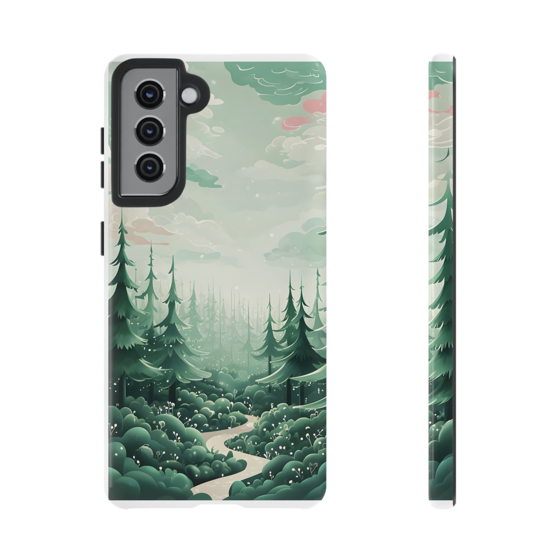 Phone Case, Tough Cover, Whimsical Enchanted Forest, Protective Phone Accessories, Forest Theme Phone Skin