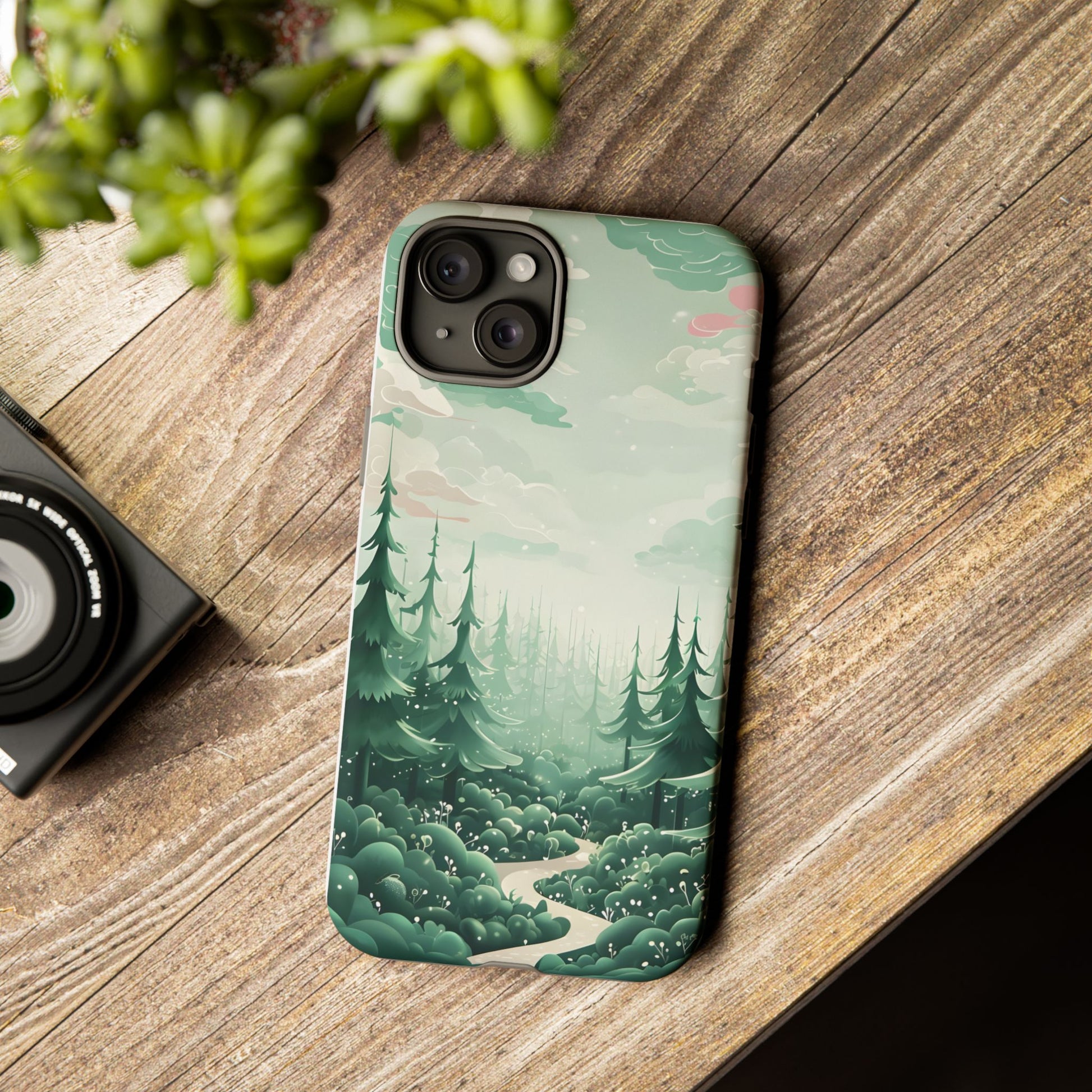 Phone Case, Tough Cover, Whimsical Enchanted Forest, Protective Phone Accessories, Forest Theme Phone Skin