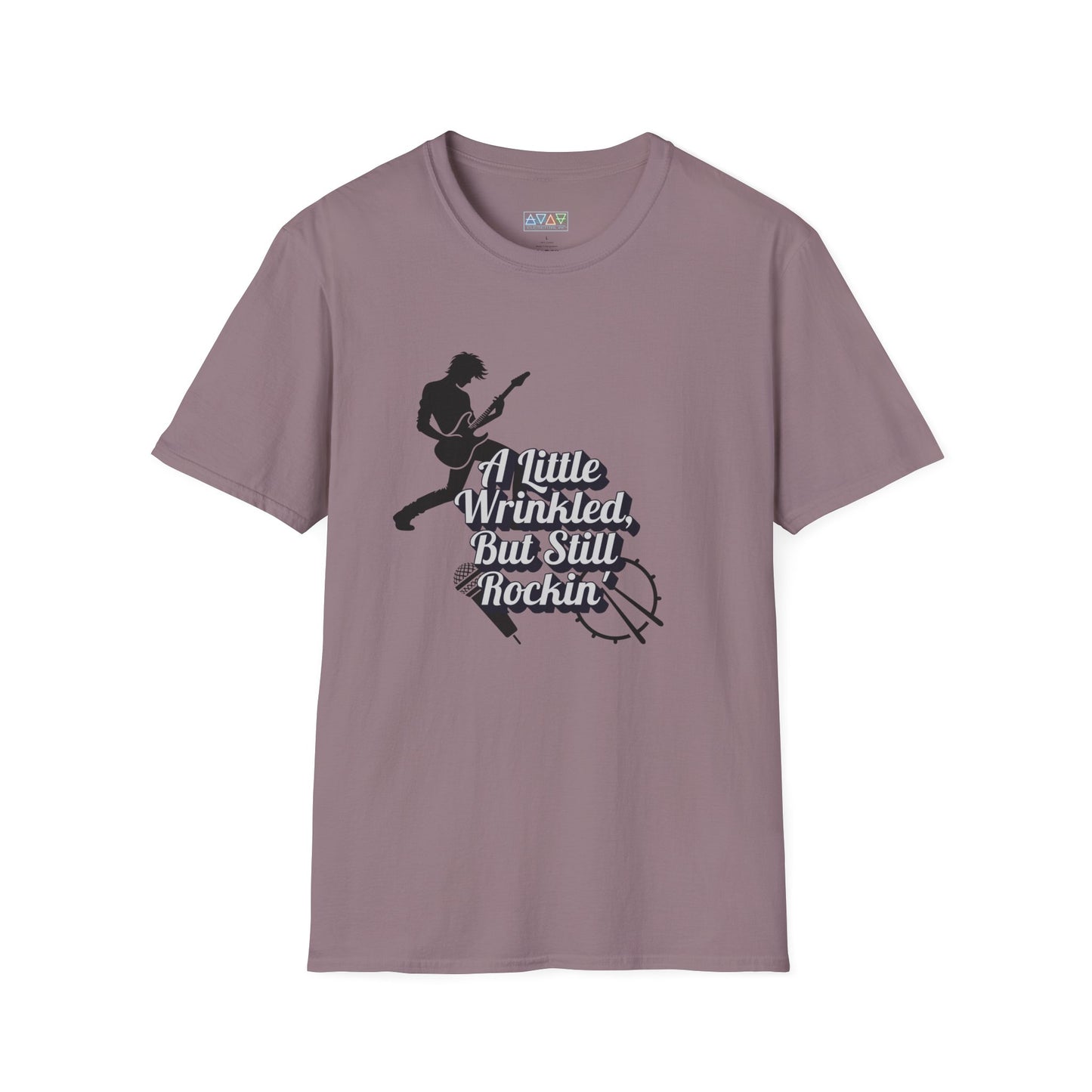 Rockin' Wrinkles T-Shirt for Music Lovers, Music Tees, Gift for Musicians, Casual Wear, Concert Wear, Vintage Style