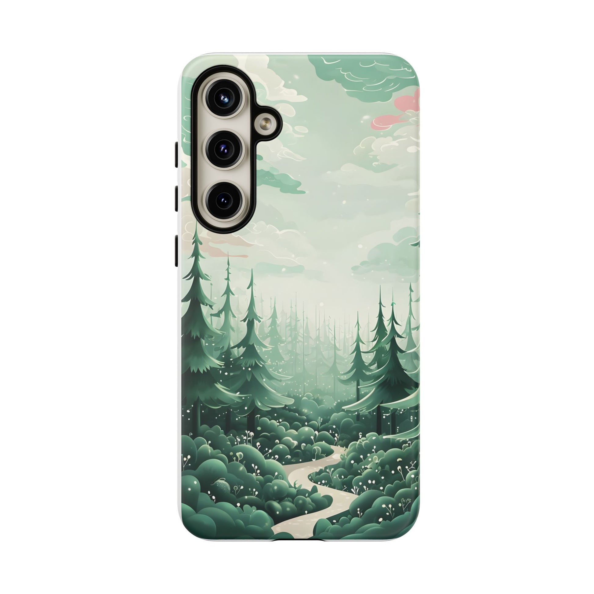 Phone Case, Tough Cover, Whimsical Enchanted Forest, Protective Phone Accessories, Forest Theme Phone Skin