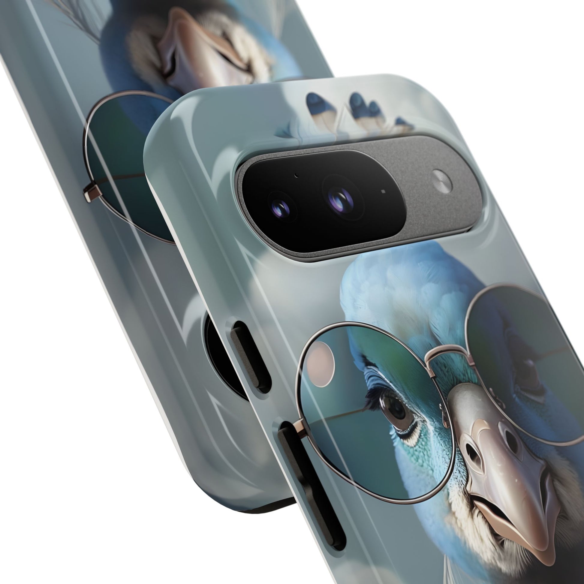 Phone Case, Glamorous Peacock Wearing Sunglasses - Protective Cover, Unique Gift, Trendy Accessories, Animal Lover, Fashionable Mobile Shell