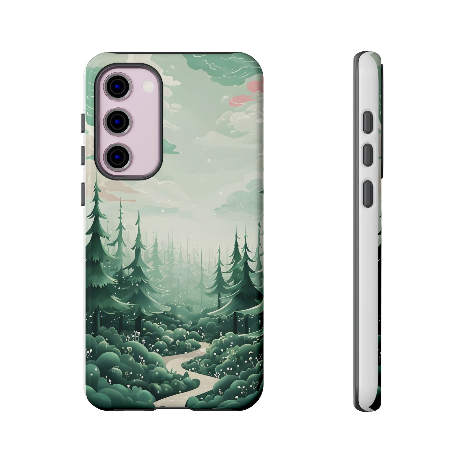 Phone Case, Tough Cover, Whimsical Enchanted Forest, Protective Phone Accessories, Forest Theme Phone Skin