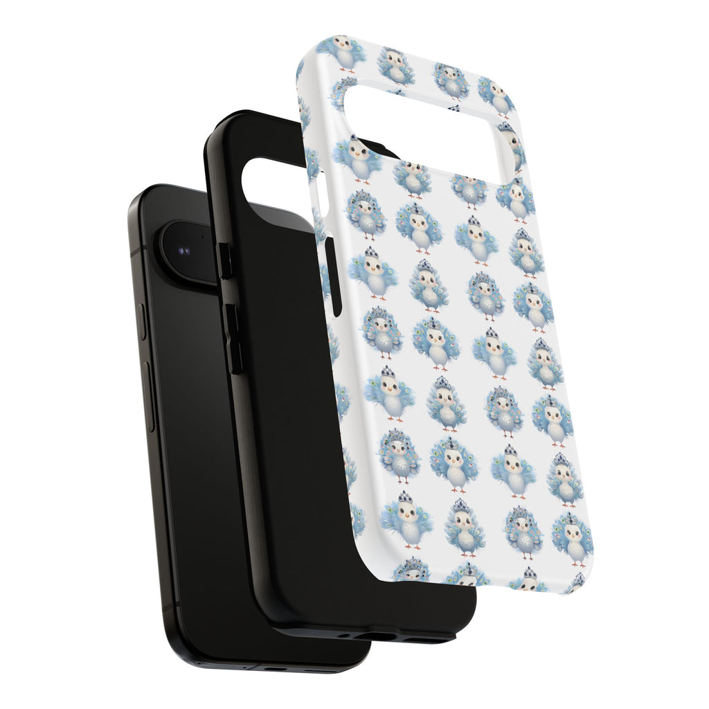 Tough Cases, Peacock Phone Covers, Animal Lover Gift, Cute Bird Accessories, Tiara Design, Protective Shell