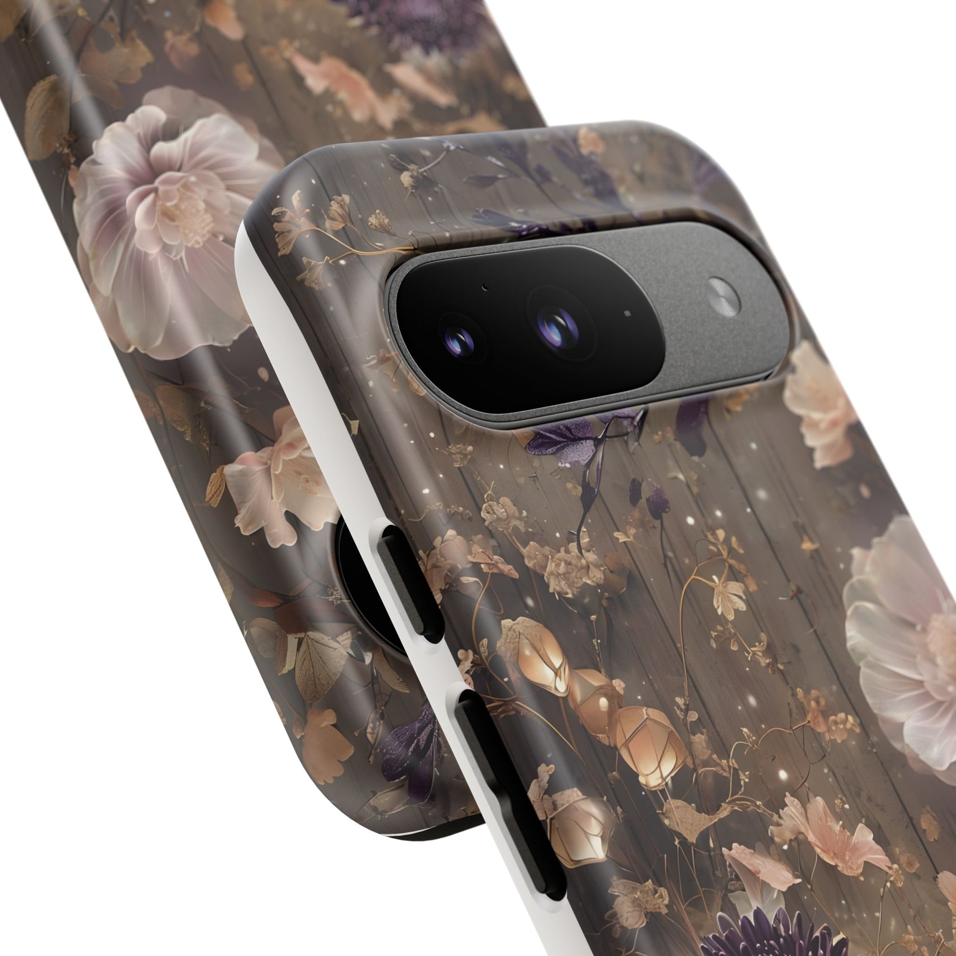 Tough Cases, Enchanting Floral Pattern - Floral Phone Case, Protective Phone Cover, Botanical Design, Flower Print, Tough Shell for Device