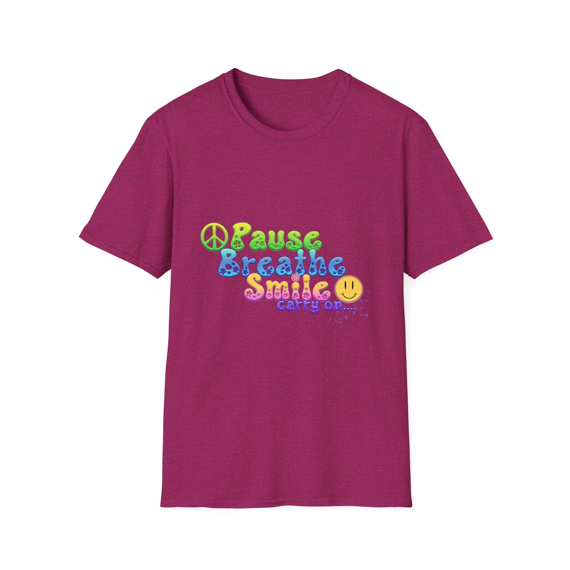 Meditation Reminder Tee, Mindfulness Shirt, Relaxation Tshirt, Yoga Top, Self Care Apparel, Inspirational Quote Clothing
