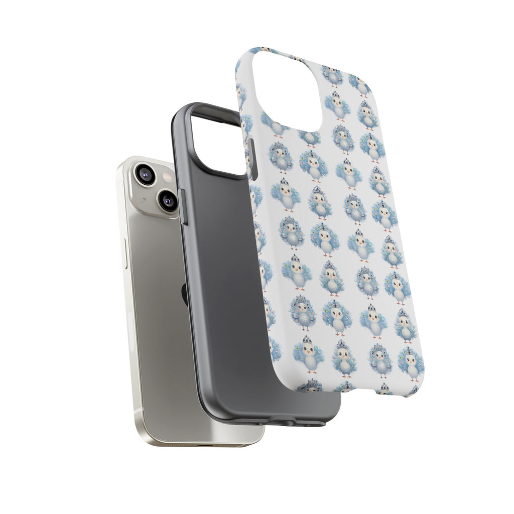 Tough Cases, Peacock Phone Covers, Animal Lover Gift, Cute Bird Accessories, Tiara Design, Protective Shell