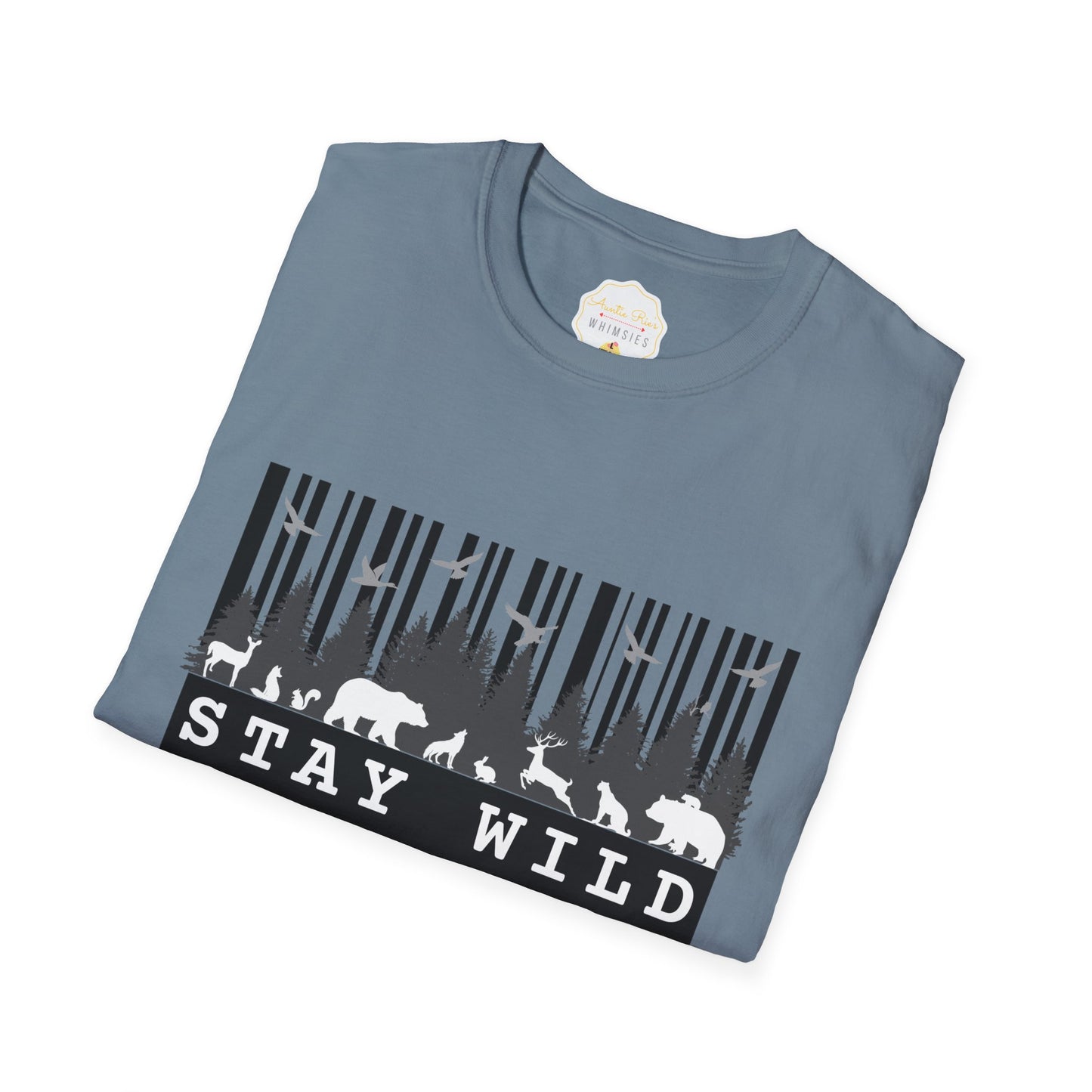 Nature-Tech Unisex T-Shirt - Minimalist Digital Artwork Design