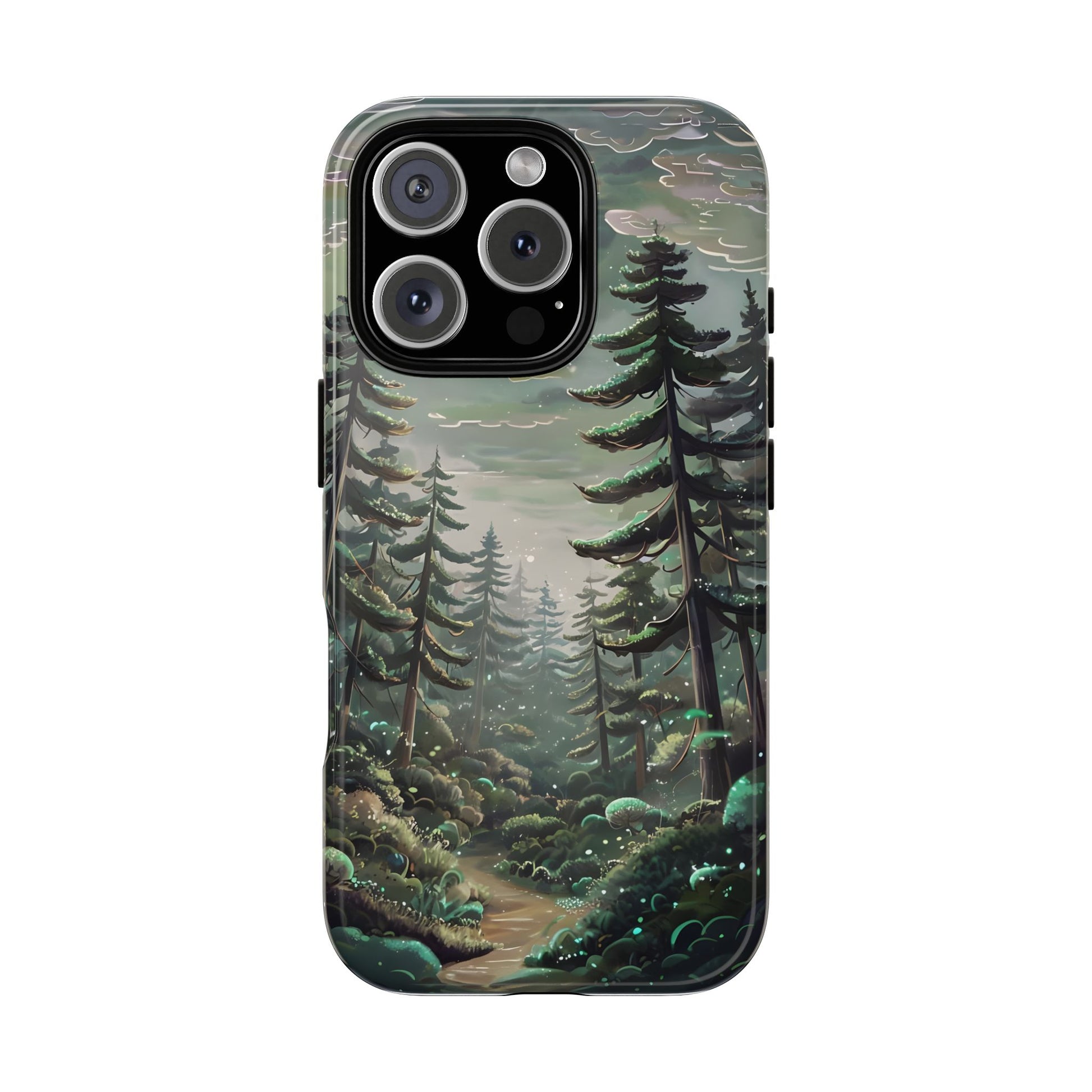 Phone Case, Whimsical Anime Forest Illustration Brimming With Enchantment, Tough Protective Cover, Unique Gift, Trendy
