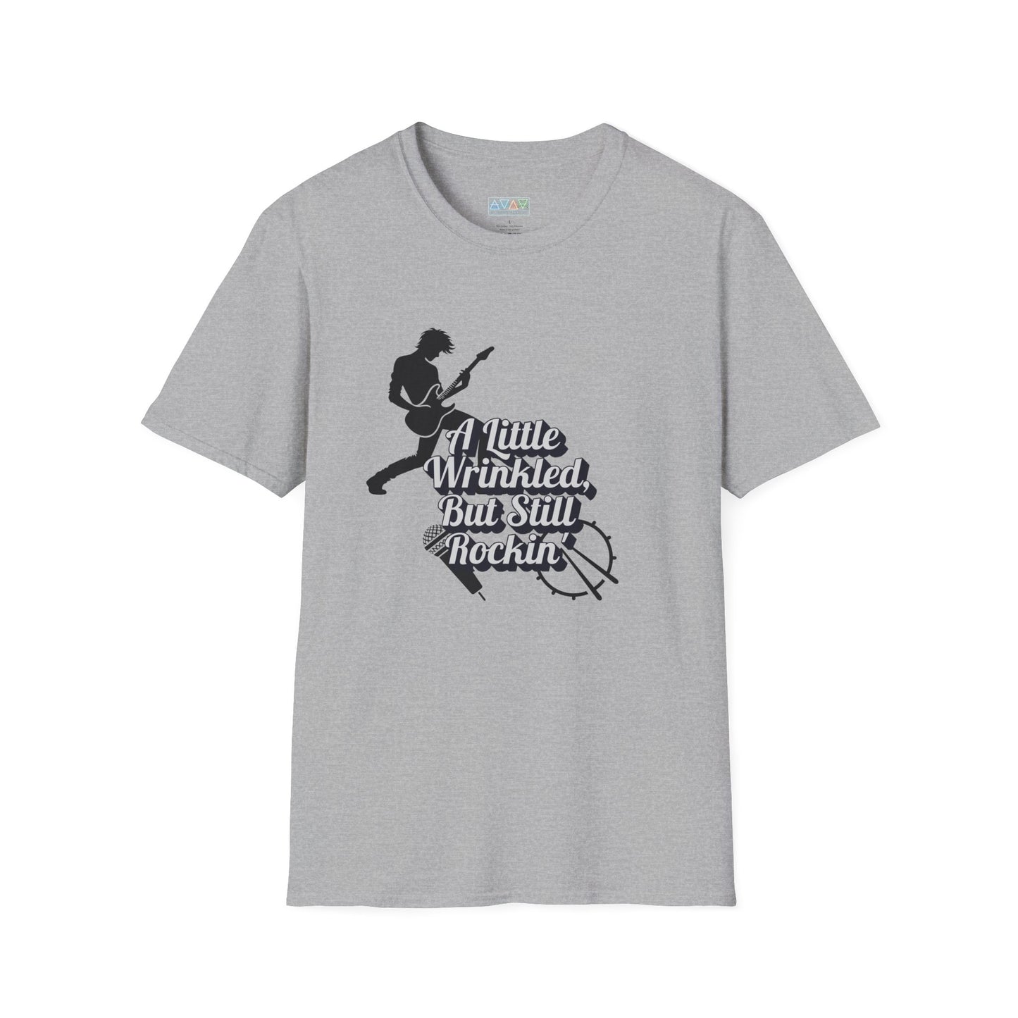 Rockin' Wrinkles T-Shirt for Music Lovers, Music Tees, Gift for Musicians, Casual Wear, Concert Wear, Vintage Style