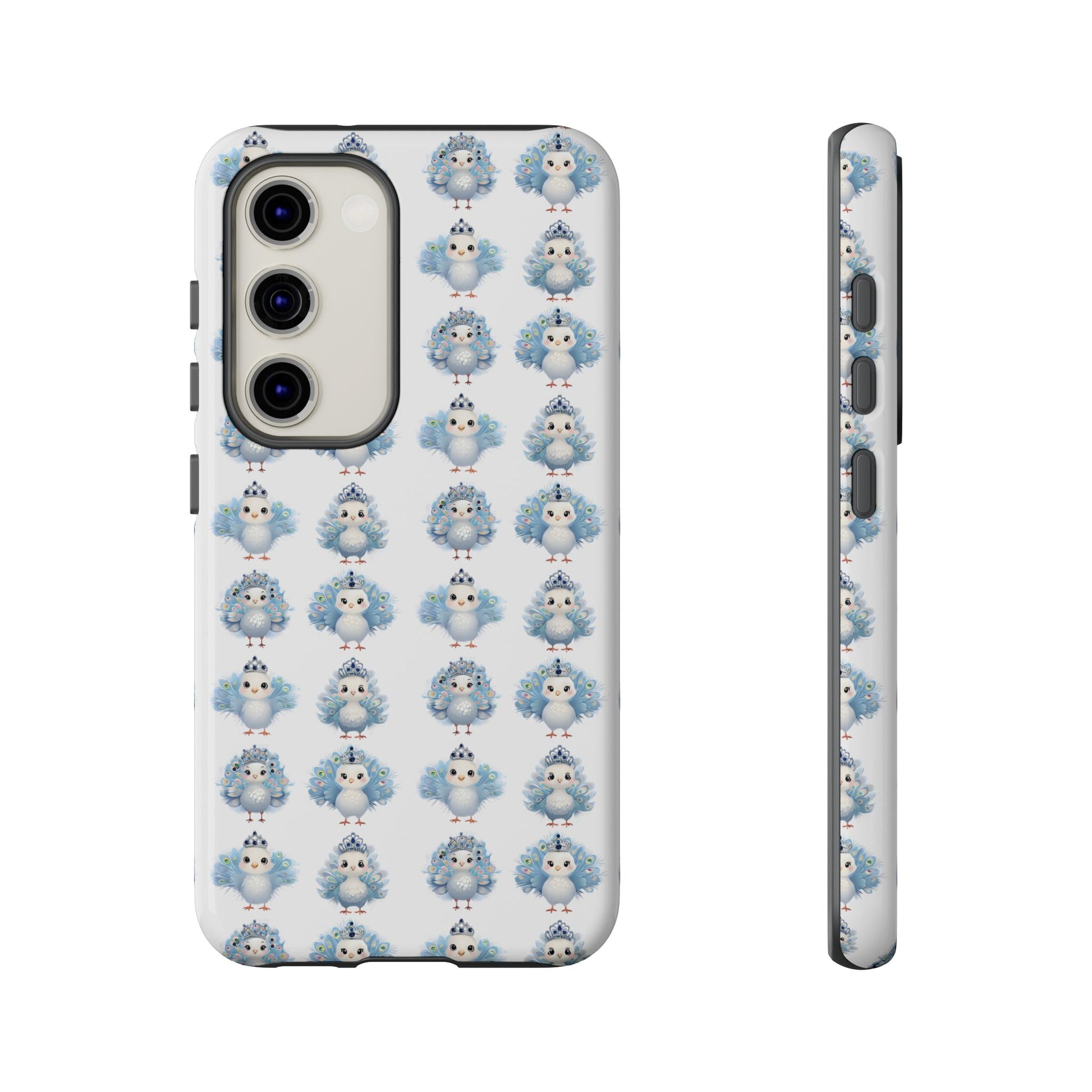Tough Cases, Peacock Phone Covers, Animal Lover Gift, Cute Bird Accessories, Tiara Design, Protective Shell