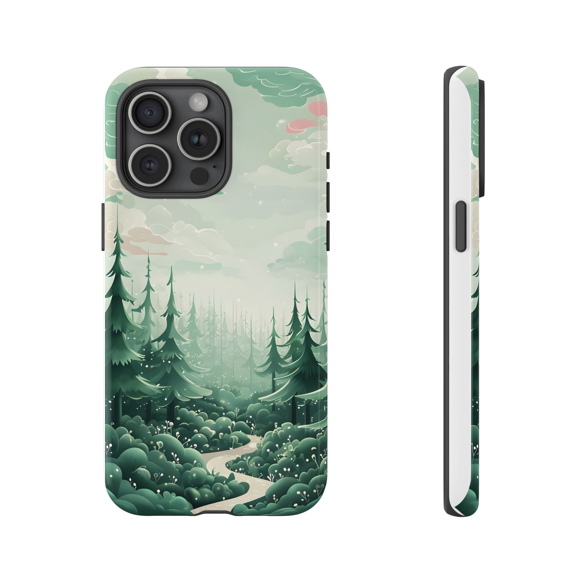 Phone Case, Tough Cover, Whimsical Enchanted Forest, Protective Phone Accessories, Forest Theme Phone Skin