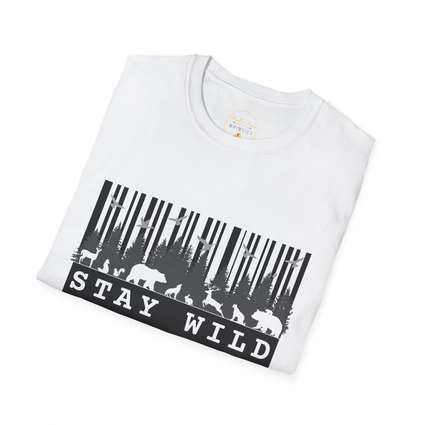 Nature-Tech Unisex T-Shirt - Minimalist Digital Artwork Design