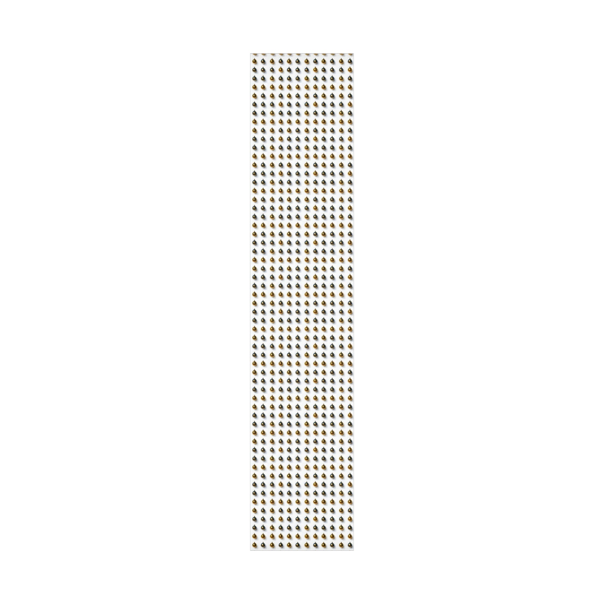 Wrapping Paper, Gold Christmas Ornaments On White Background - Gift Wrap Rolls, Eco-Friendly Gift Wrap, Holiday