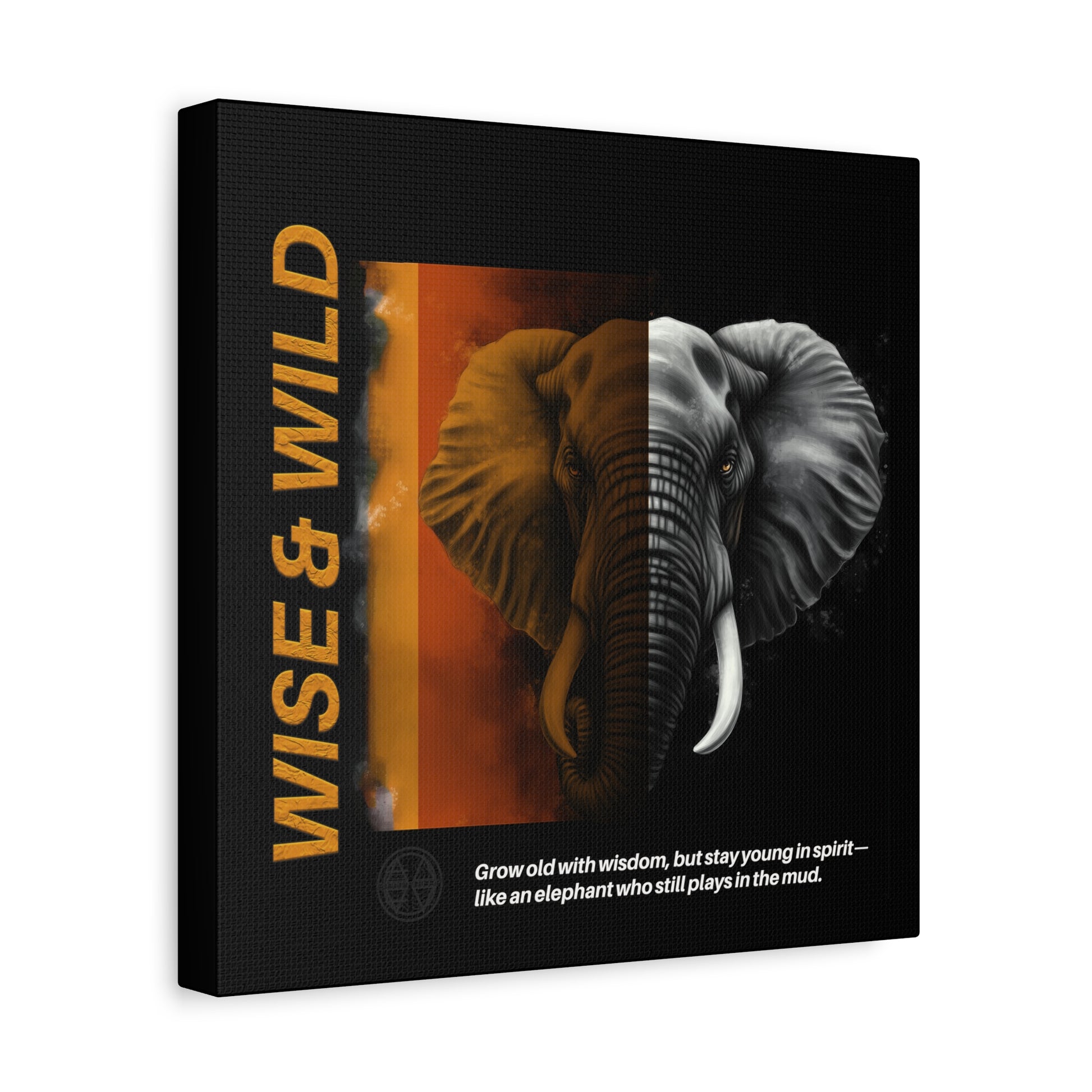 Canvas Art, Elephant Art Canvas | Wise & Wild Wall Decor | Animal Lover Gift