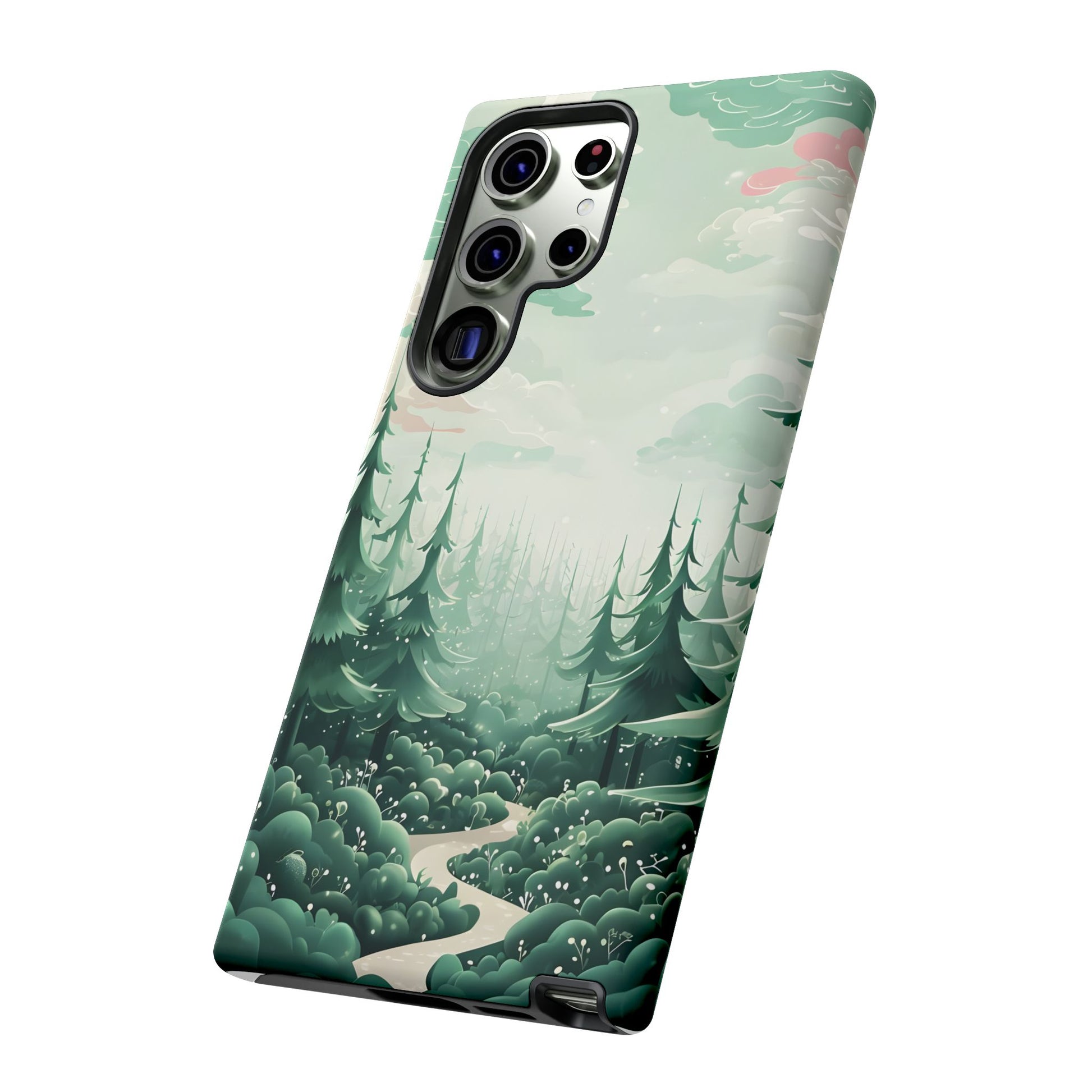 Phone Case, Tough Cover, Whimsical Enchanted Forest, Protective Phone Accessories, Forest Theme Phone Skin