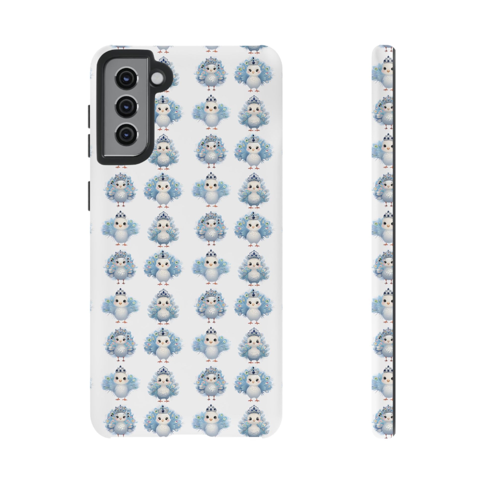 Tough Cases, Peacock Phone Covers, Animal Lover Gift, Cute Bird Accessories, Tiara Design, Protective Shell