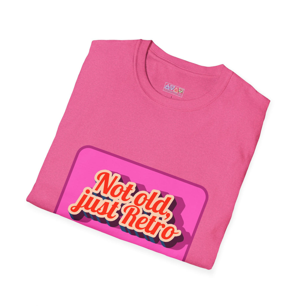 Not old, just Retro Unisex T-Shirt, Funny Vintage Style Tee, Cool Graphic Shirt, Midlife, Classic Apparel