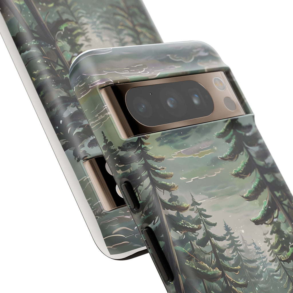 Phone Case, Whimsical Anime Forest Illustration Brimming With Enchantment, Tough Protective Cover, Unique Gift, Trendy