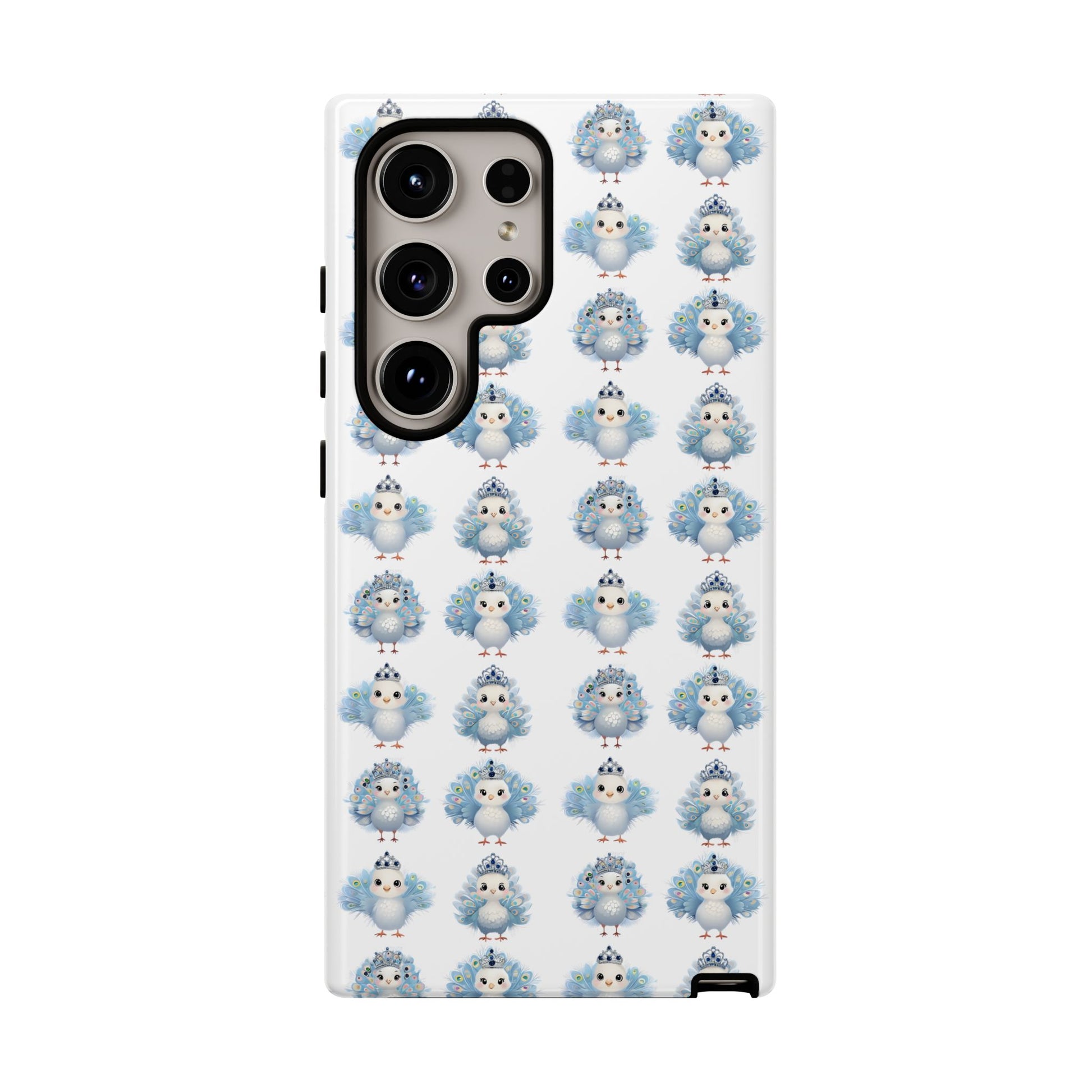 Tough Cases, Peacock Phone Covers, Animal Lover Gift, Cute Bird Accessories, Tiara Design, Protective Shell