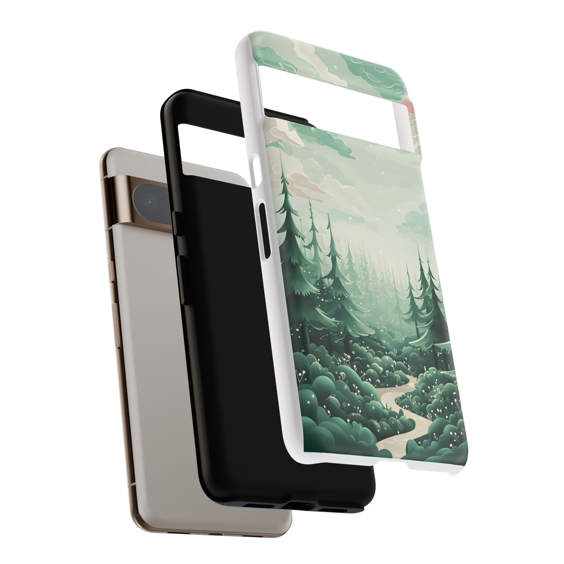 Phone Case, Tough Cover, Whimsical Enchanted Forest, Protective Phone Accessories, Forest Theme Phone Skin