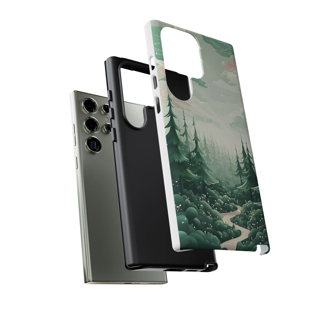 Phone Case, Tough Cover, Whimsical Enchanted Forest, Protective Phone Accessories, Forest Theme Phone Skin