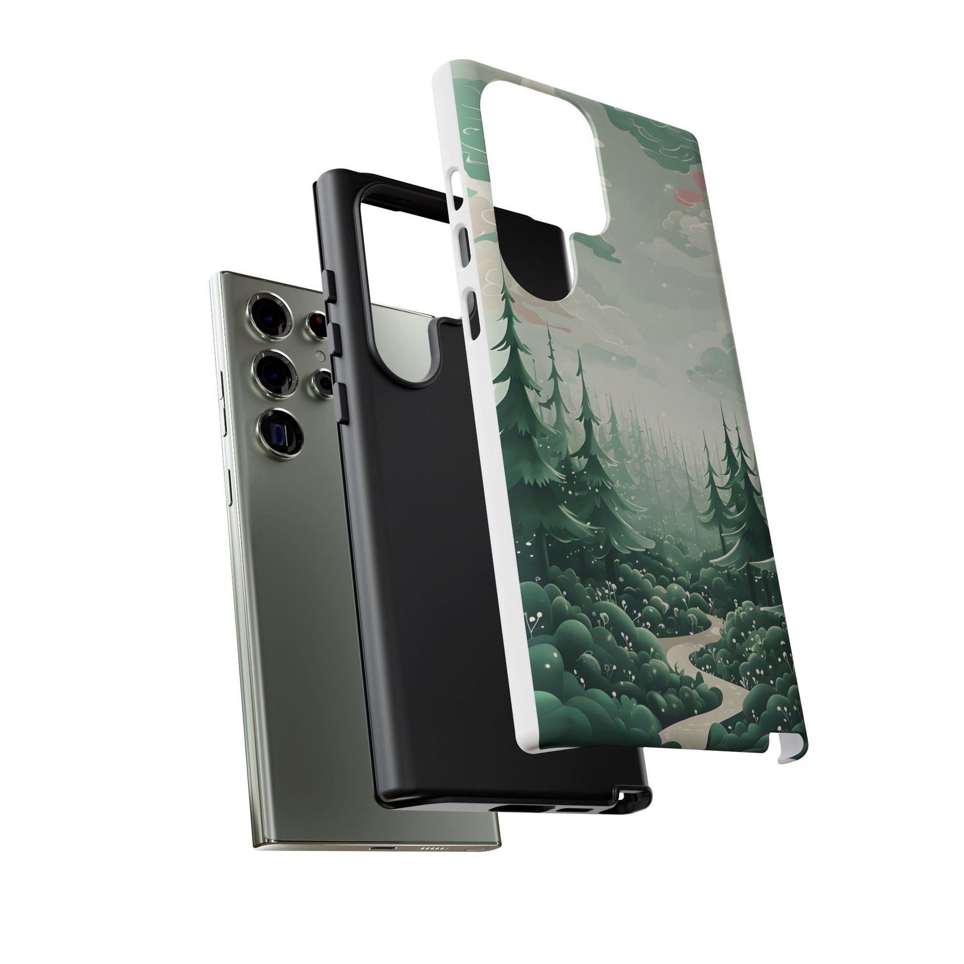 Phone Case, Tough Cover, Whimsical Enchanted Forest, Protective Phone Accessories, Forest Theme Phone Skin