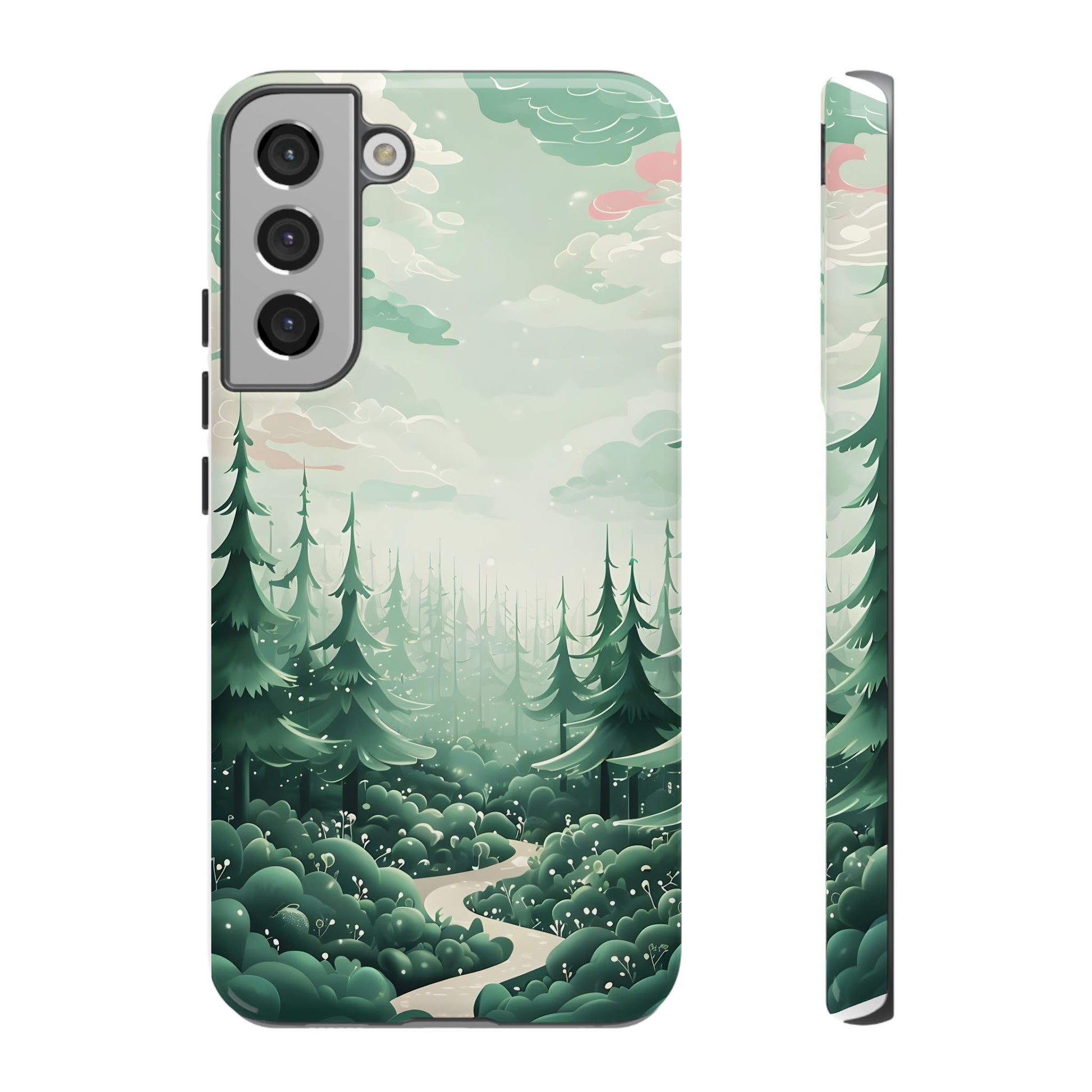 Phone Case, Tough Cover, Whimsical Enchanted Forest, Protective Phone Accessories, Forest Theme Phone Skin