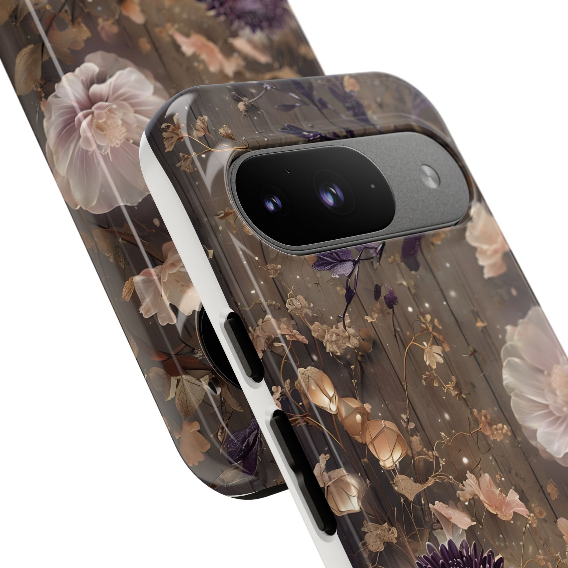 Tough Cases, Enchanting Floral Pattern - Floral Phone Case, Protective Phone Cover, Botanical Design, Flower Print, Tough Shell for Device