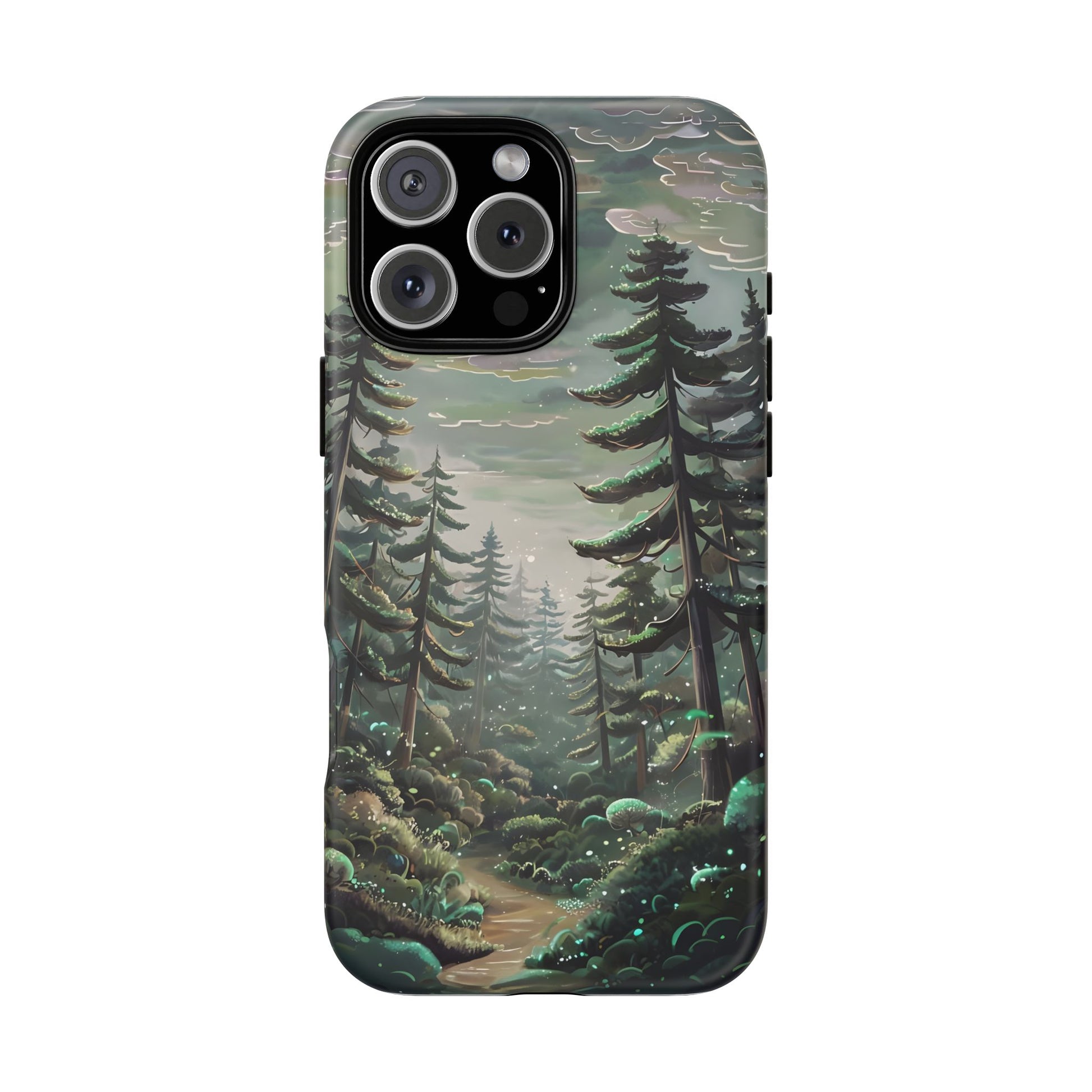 Phone Case, Whimsical Anime Forest Illustration Brimming With Enchantment, Tough Protective Cover, Unique Gift, Trendy